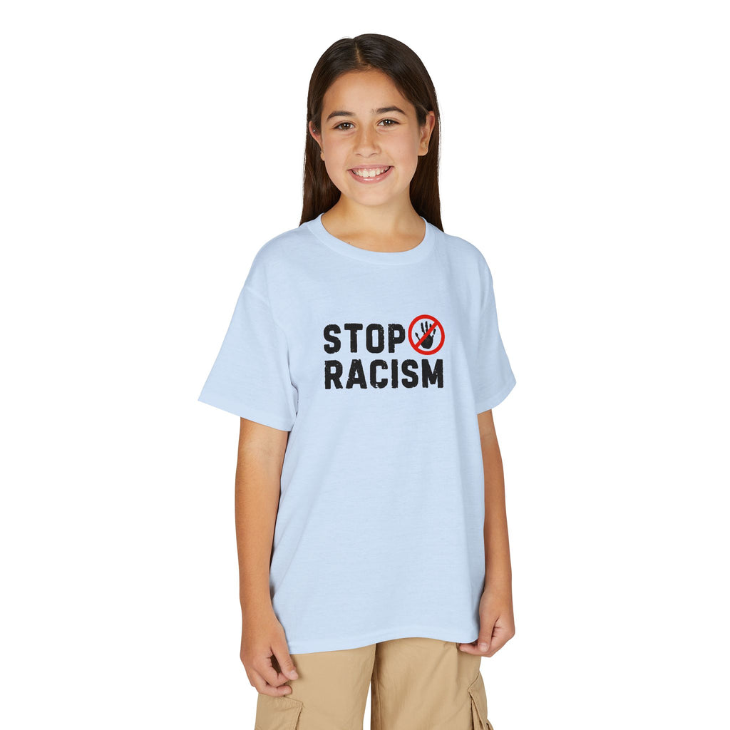 Youth T-Shirt — "Stop Racism" Anti-Racism Graphic Tee
