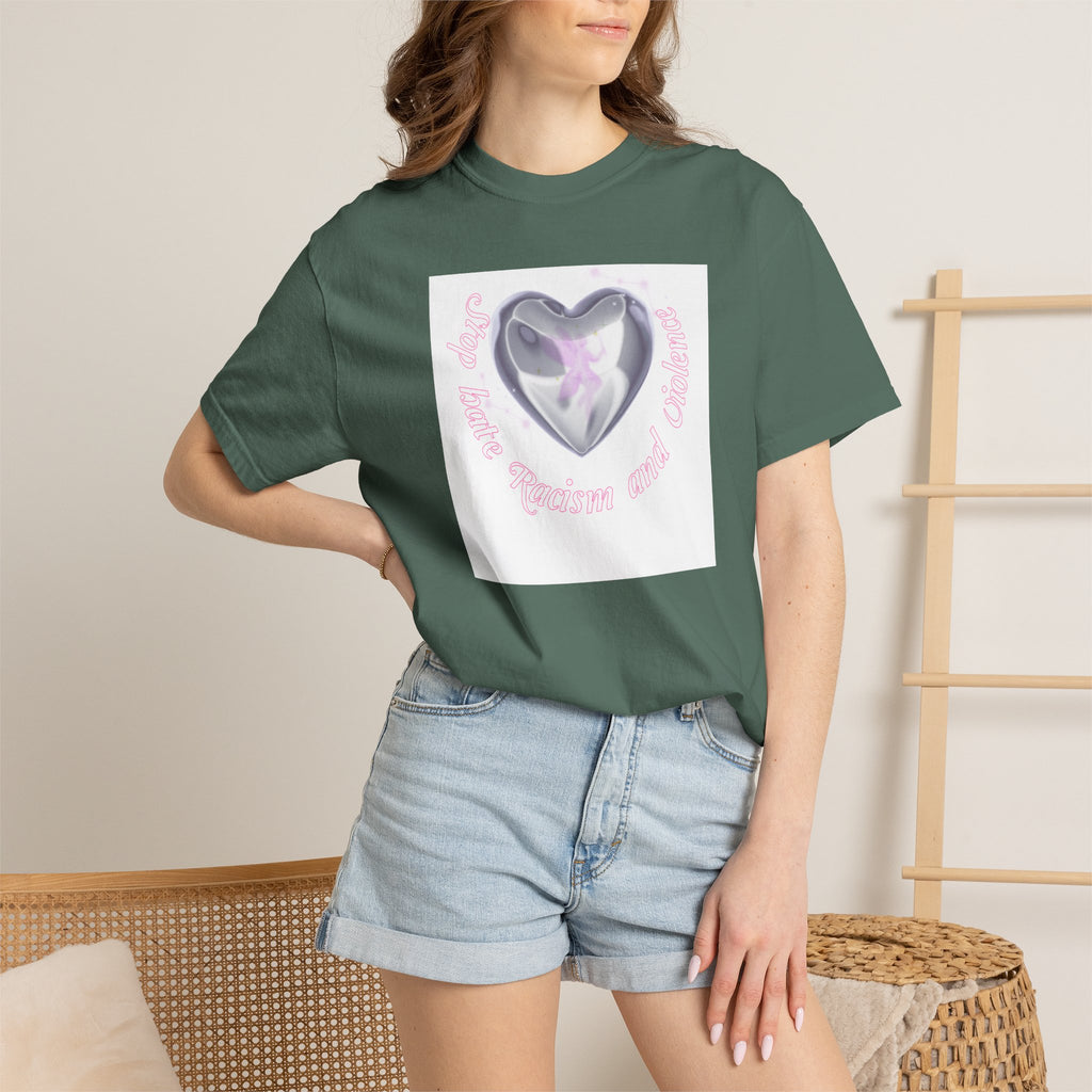 Heart Butterfly Tee — "Love, Hope, Passion and Patience" Graphic T-Shirt