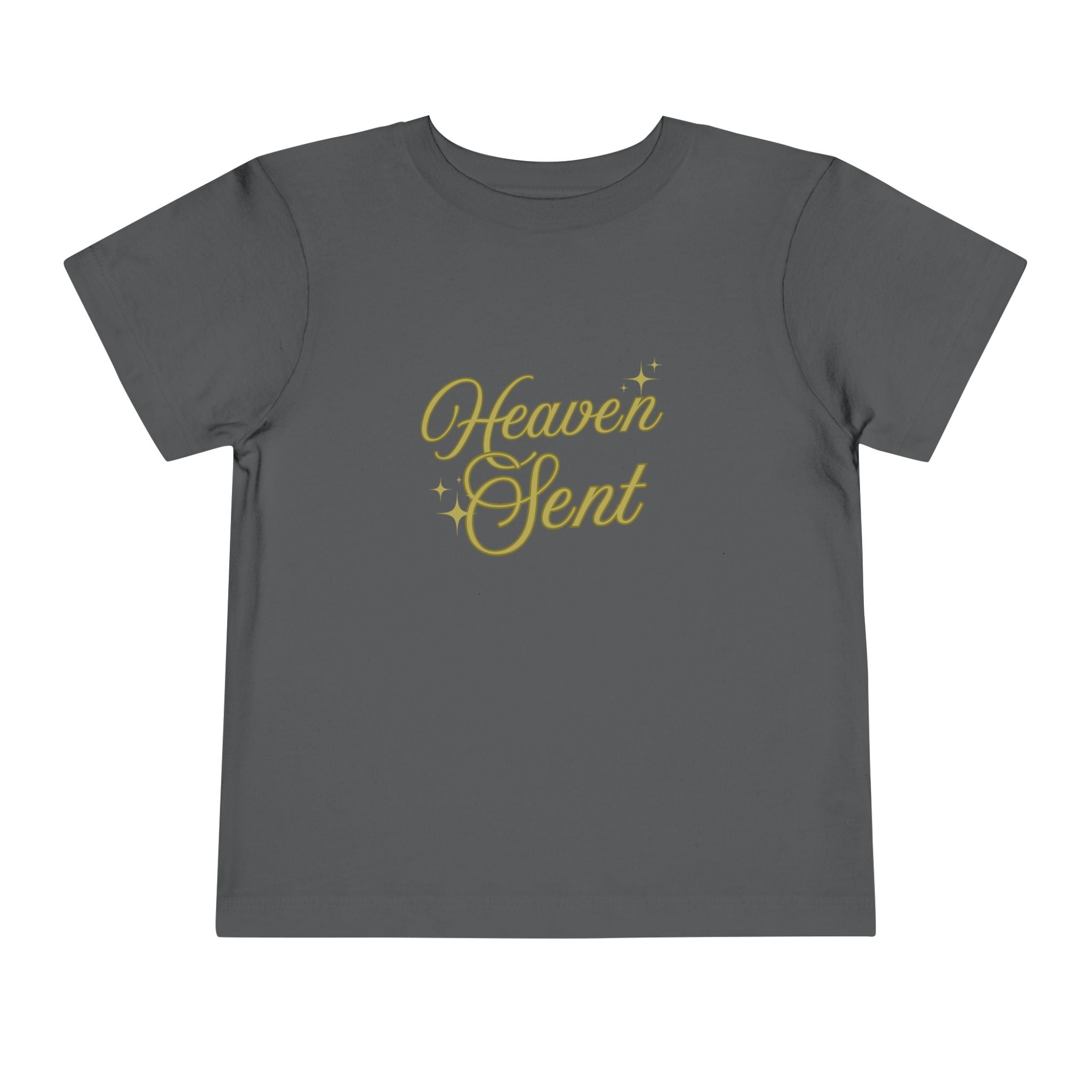 Heaven Sent Toddler Tee — Gold Script Baby Shirt