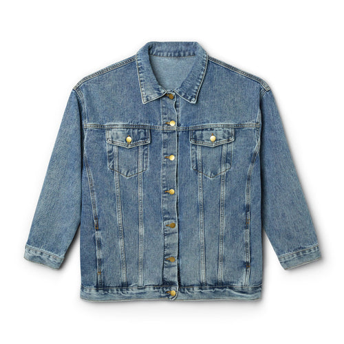 Denim Jacket — 'Stop Hate Racism' Colorful Graffiti Back Patch