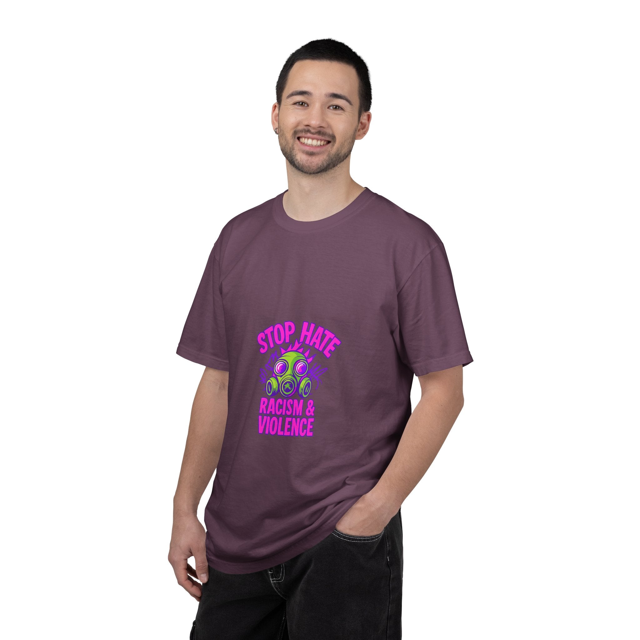 Stop Hate Racing & Violence T-Shirt — Anti-Hate Graphic Tee