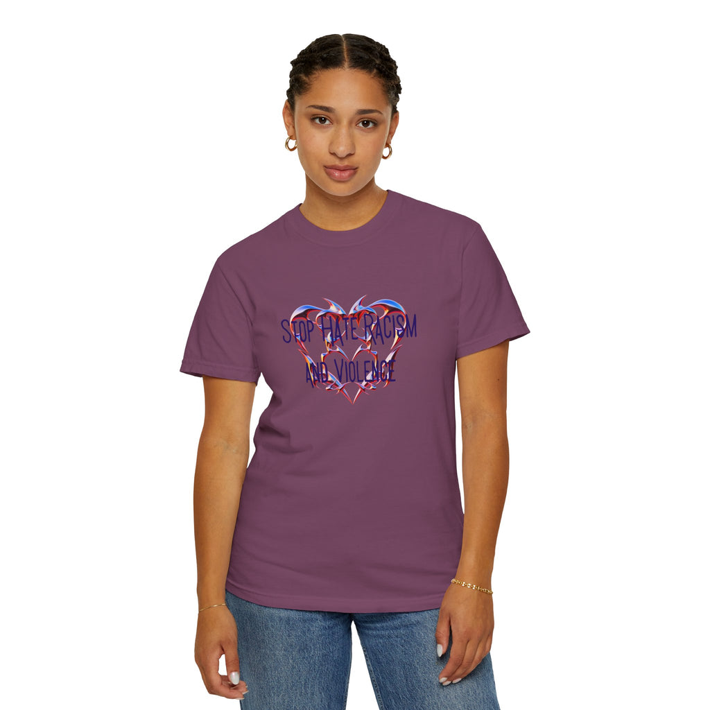 Stop the Racism and Violence Heart T-Shirt