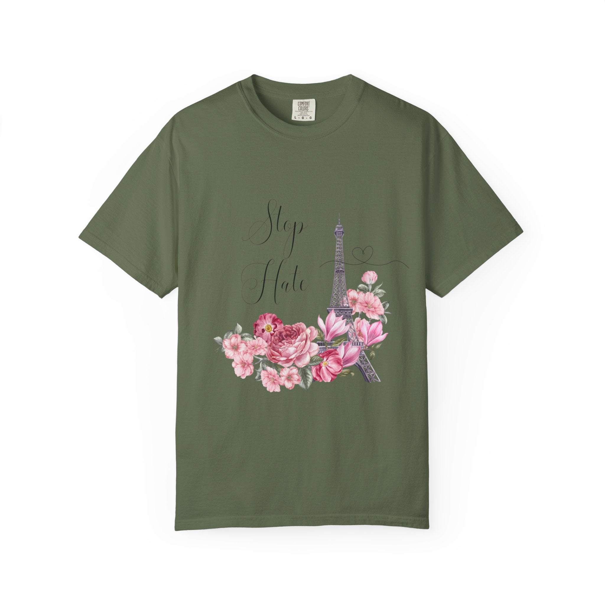 Paris Floral 'Stay Awhile' T-Shirt