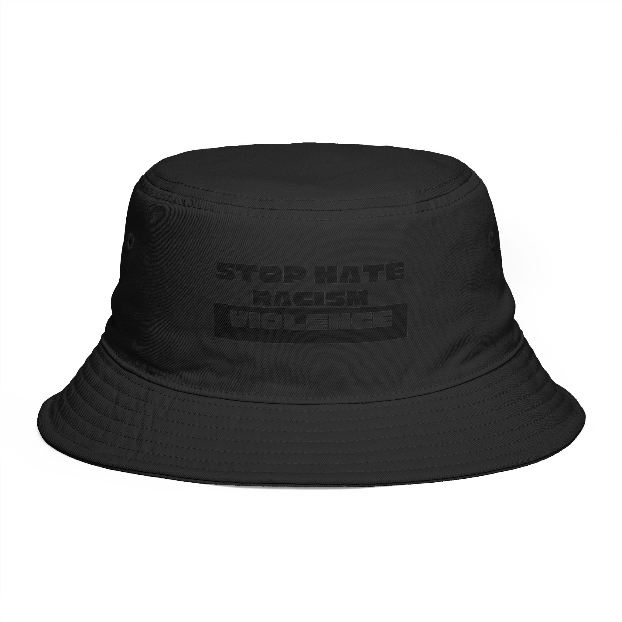 Bucket Hat - "Stop Hate Racism Violence" Anti-Racism Statement Hat