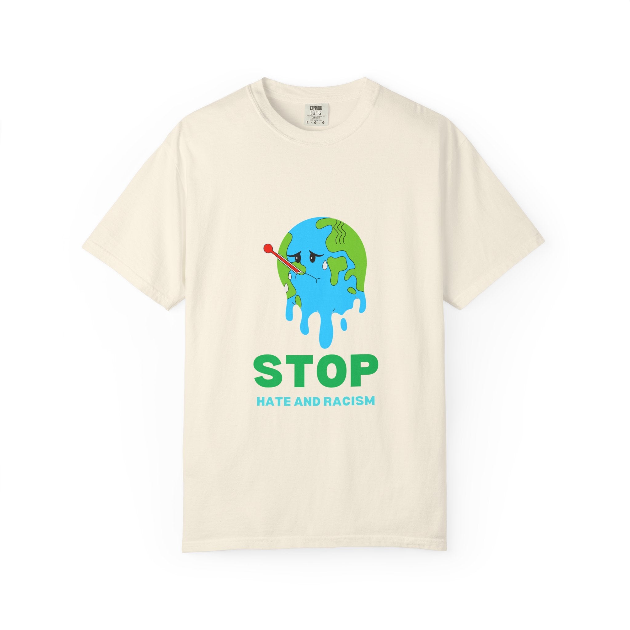 Stop Hate and Racism T-Shirt — Anti-Racism Earth Graphic Tee
