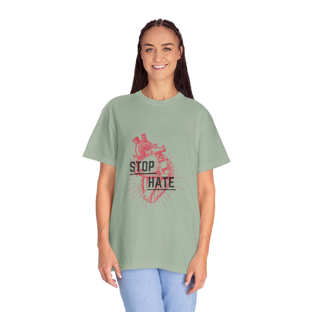 Stop Hate Heart T-Shirt — Anti-Hate Graphic Tee