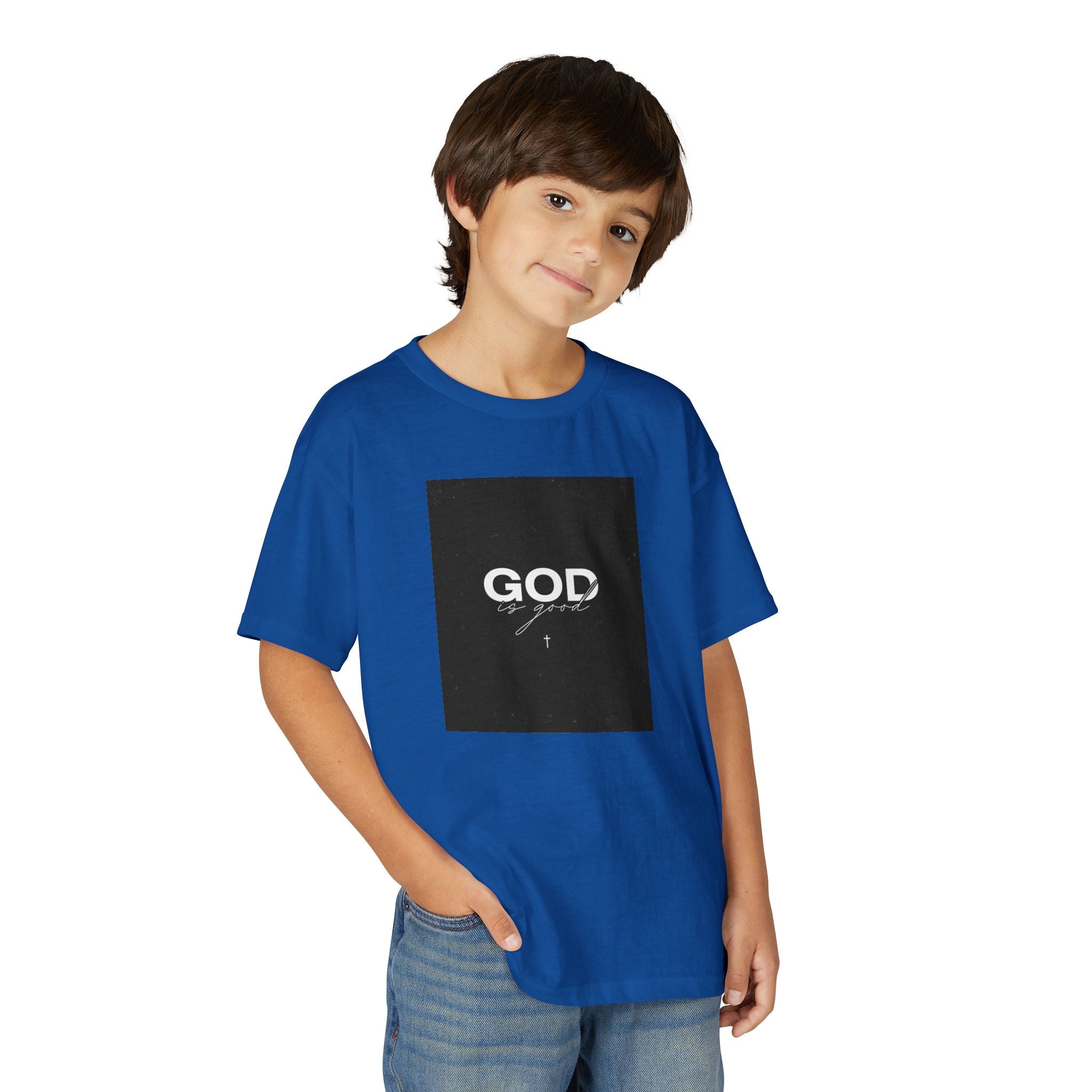 Youth T-Shirt — "GOD" Script Logo Graphic Tee