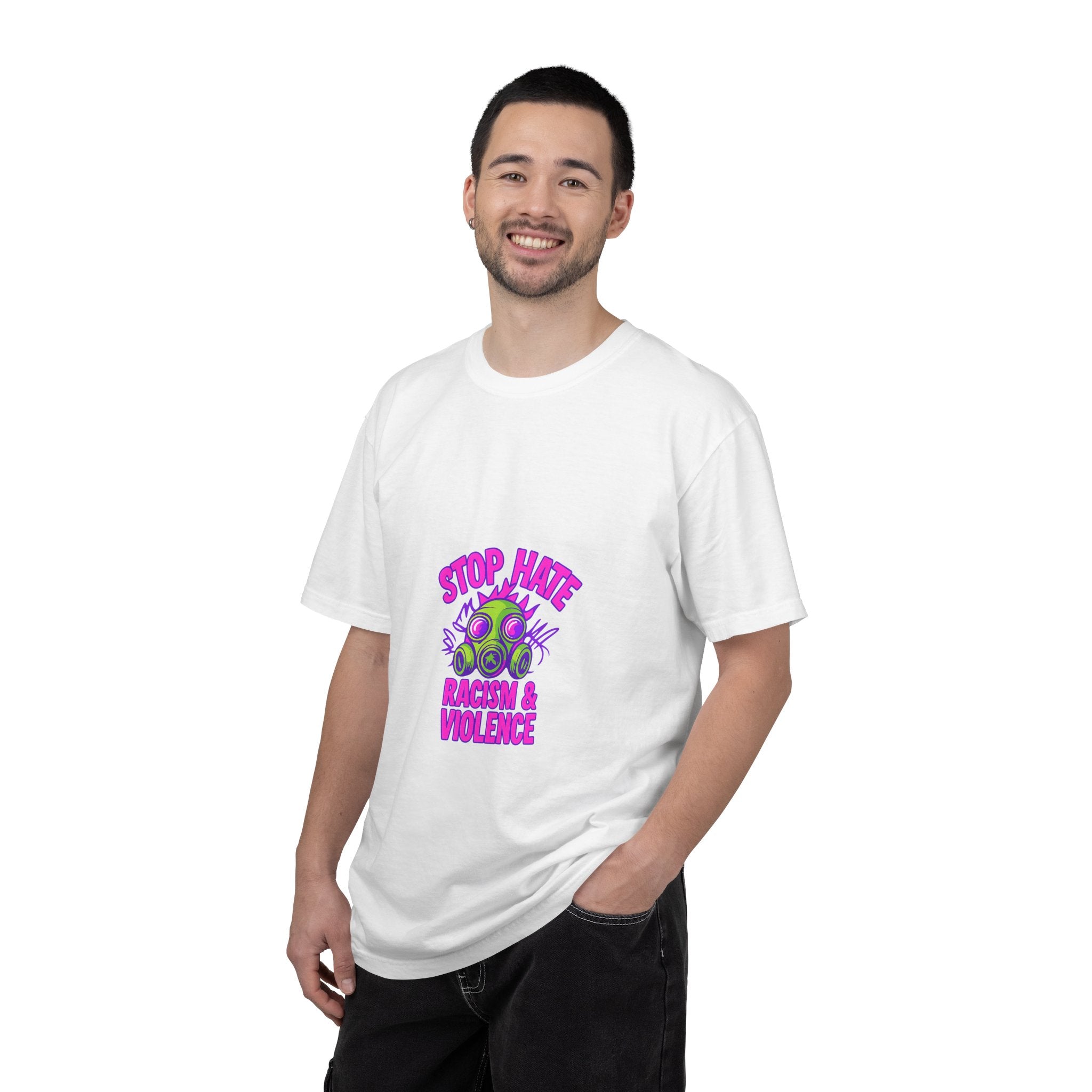 Stop Hate Racing & Violence T-Shirt — Anti-Hate Graphic Tee