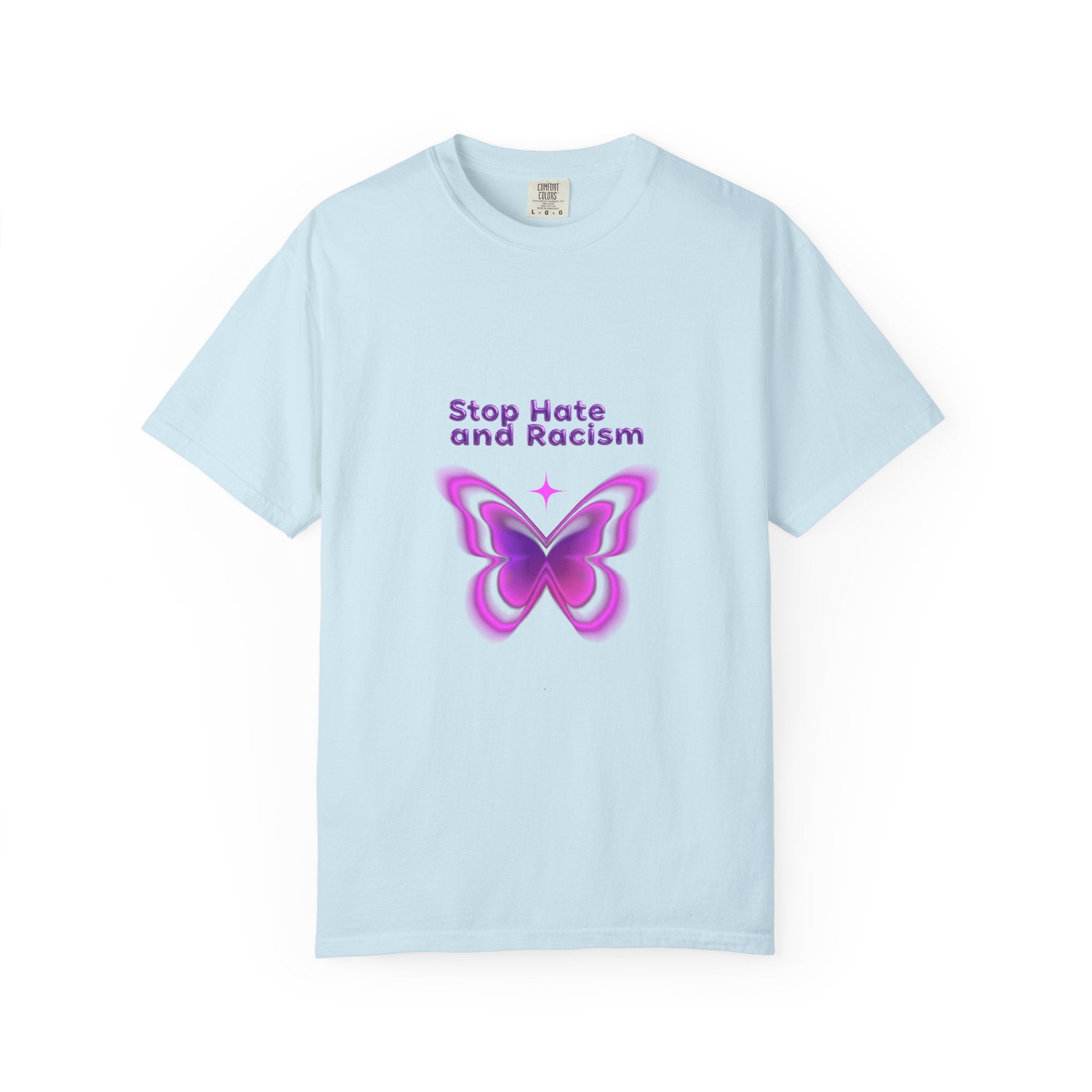 Stop Hate and Racism Butterfly T-Shirt