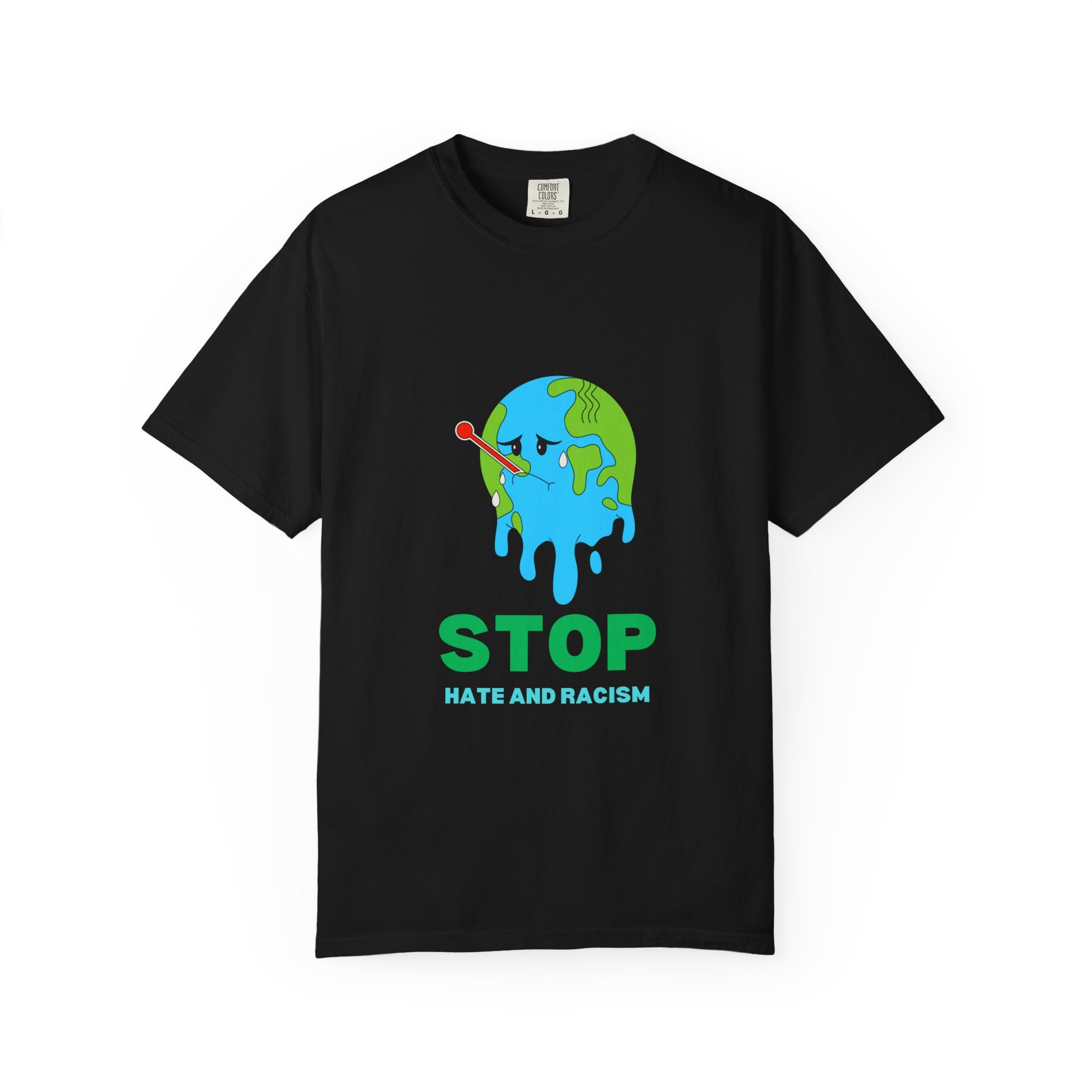 Stop Hate and Racism T-Shirt — Anti-Racism Earth Graphic Tee