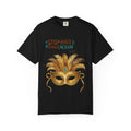 Stop Hate and Racism T-Shirt — Mardi Gras Mask Anti-Racism Tee