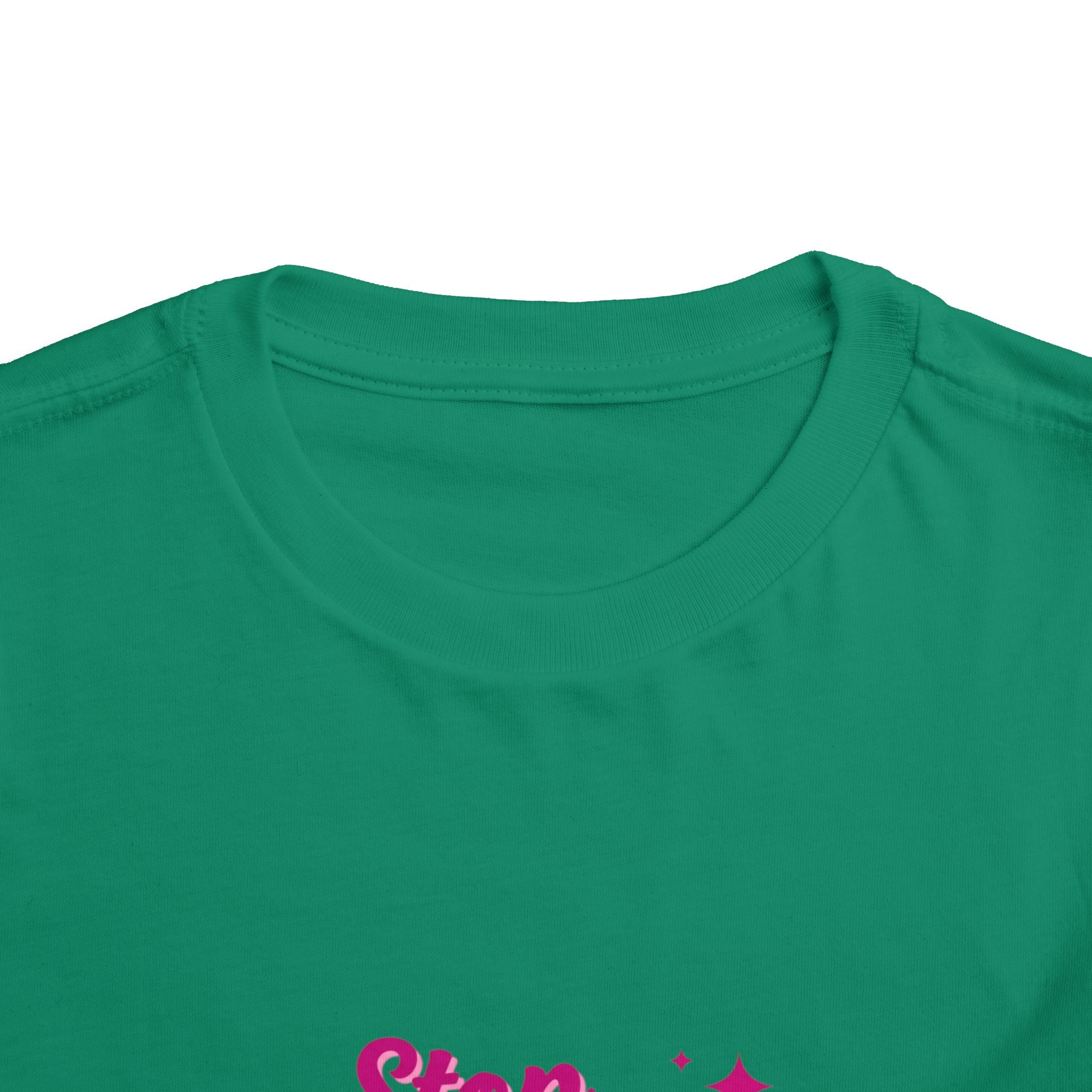 Toddler Tee "Stop Hate and Racism" — Pink Social Justice Kids Shirt