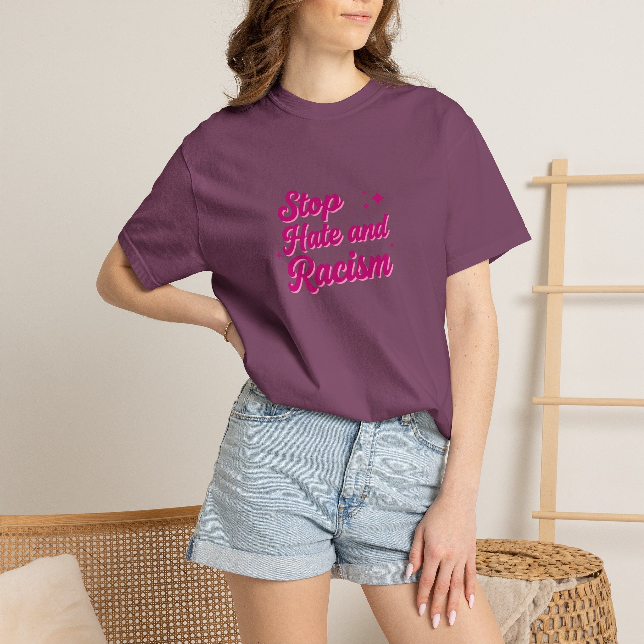 Stop Hate and Racism T-Shirt — Anti-Racism Graphic Tee