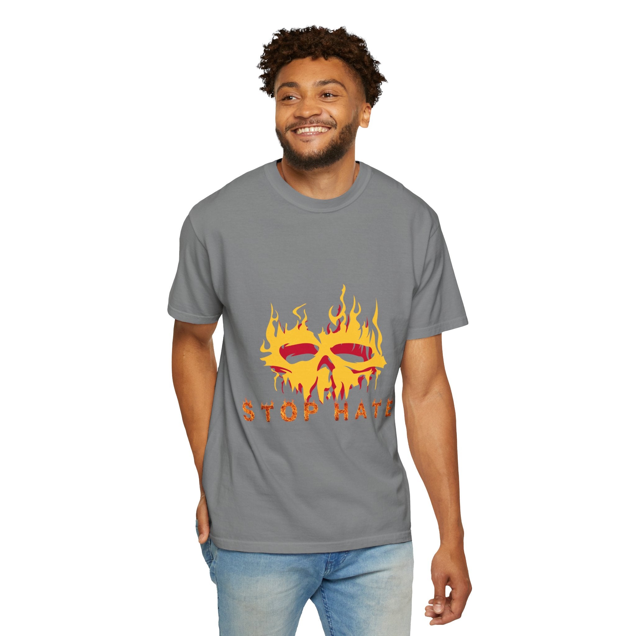 Stop Hate Flame Mask T-Shirt
