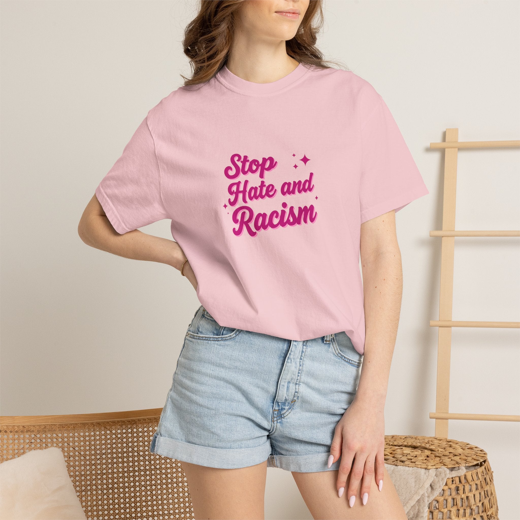 Stop Hate and Racism T-Shirt — Anti-Racism Graphic Tee