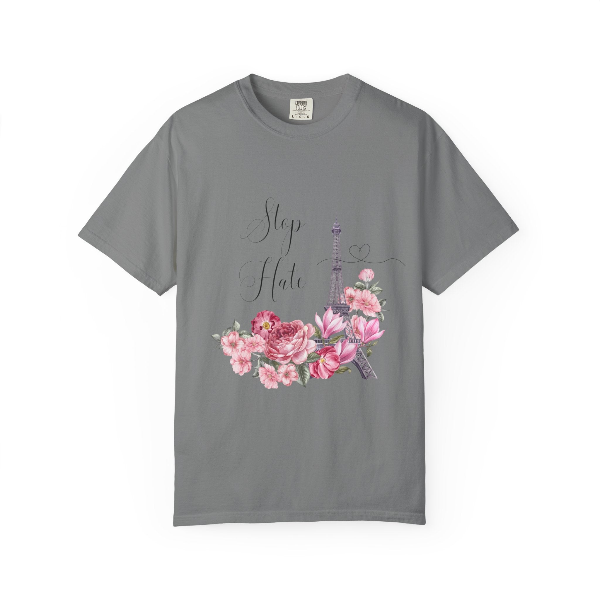 Paris Floral 'Stay Awhile' T-Shirt