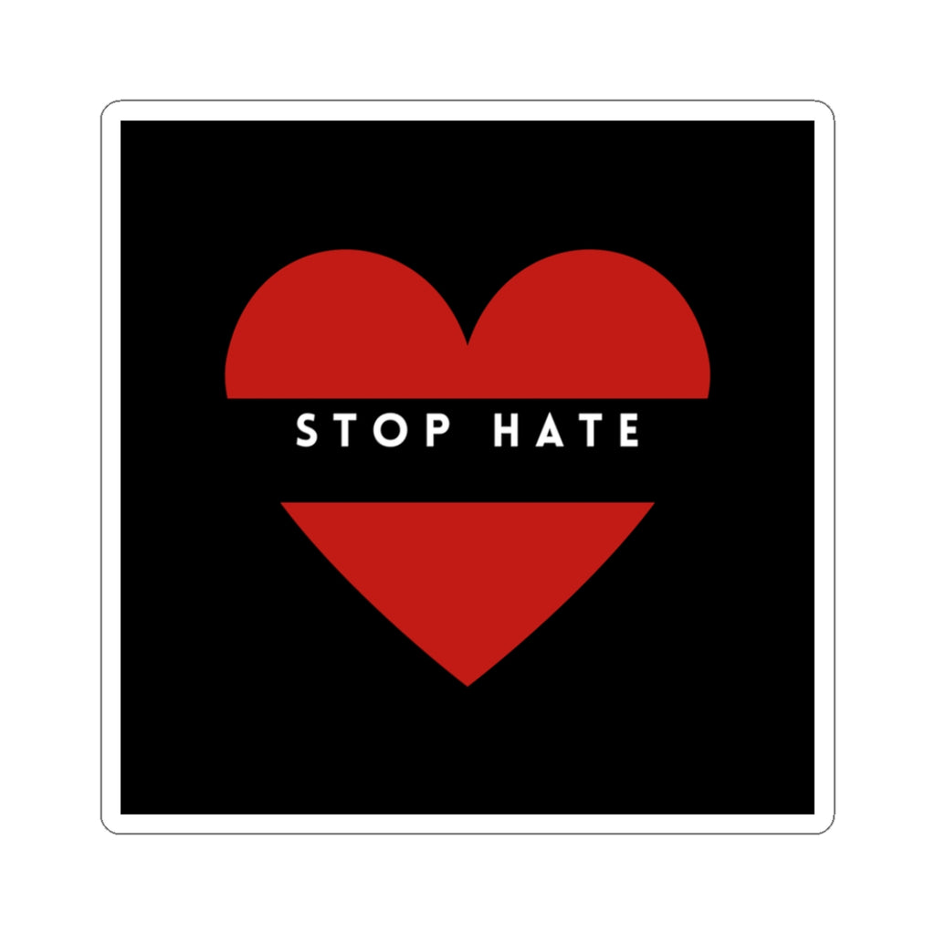 Stop Hate Heart Sticker