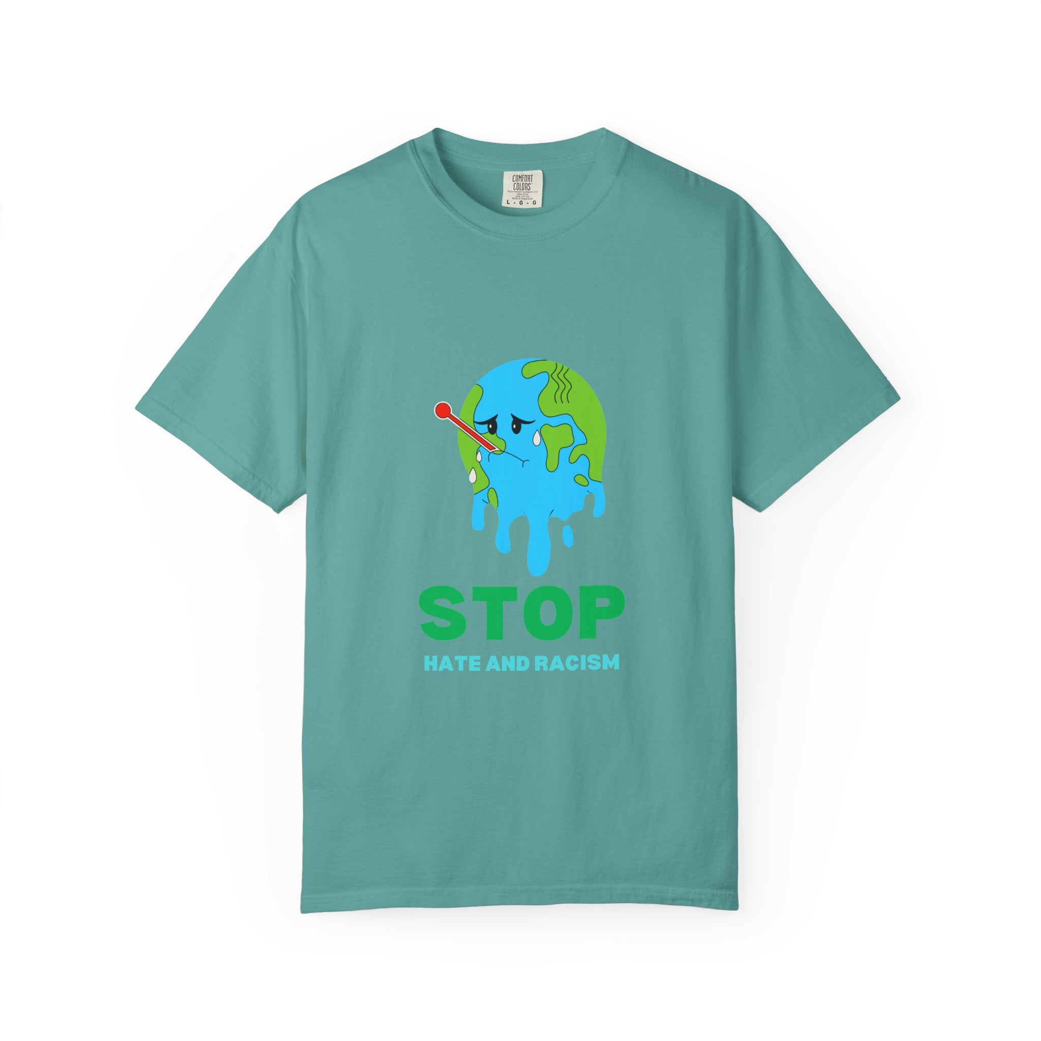 Stop Hate and Racism T-Shirt — Anti-Racism Earth Graphic Tee