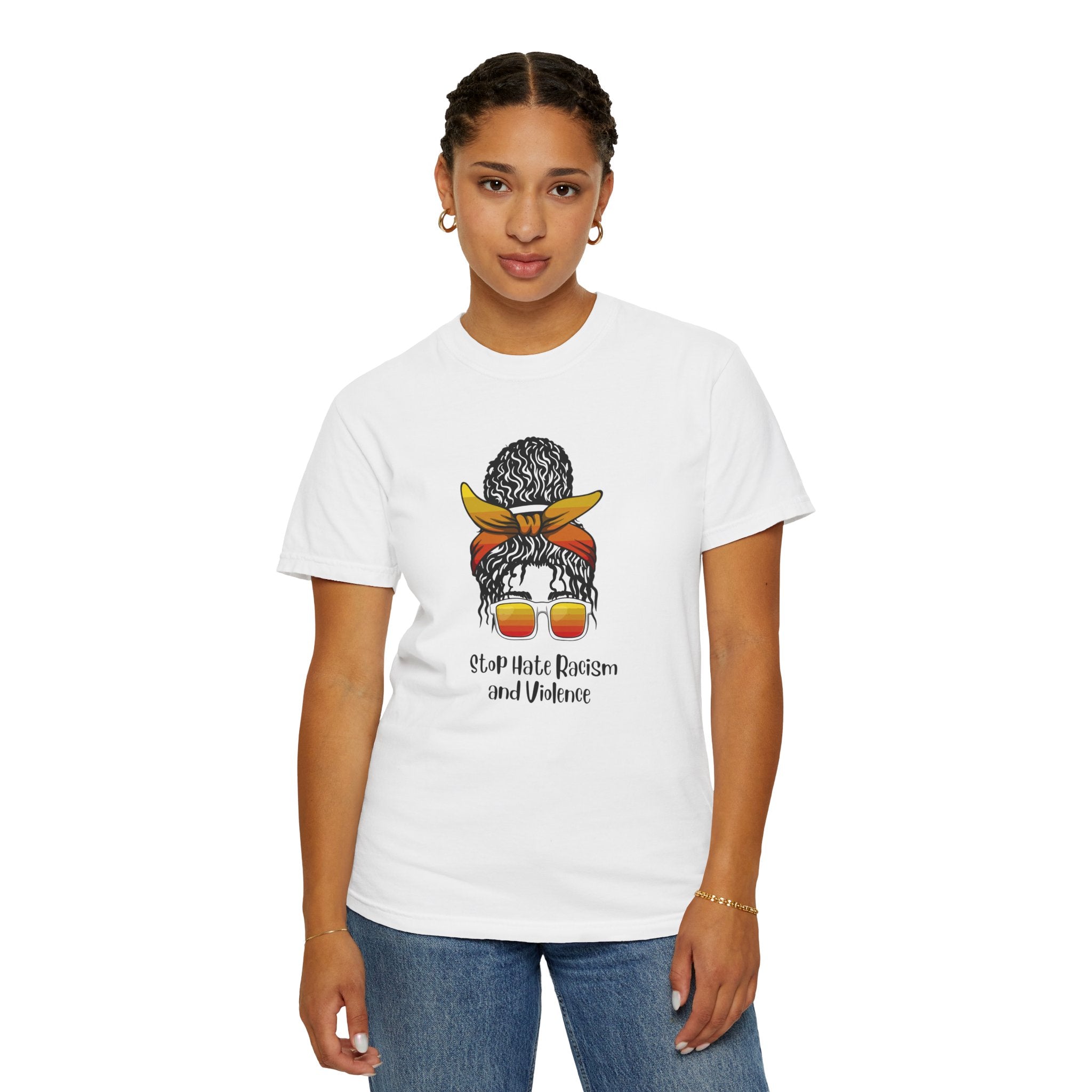Stop Hate Racism and Violence T-Shirt — Empowering Anti-Racism Graphic Tee