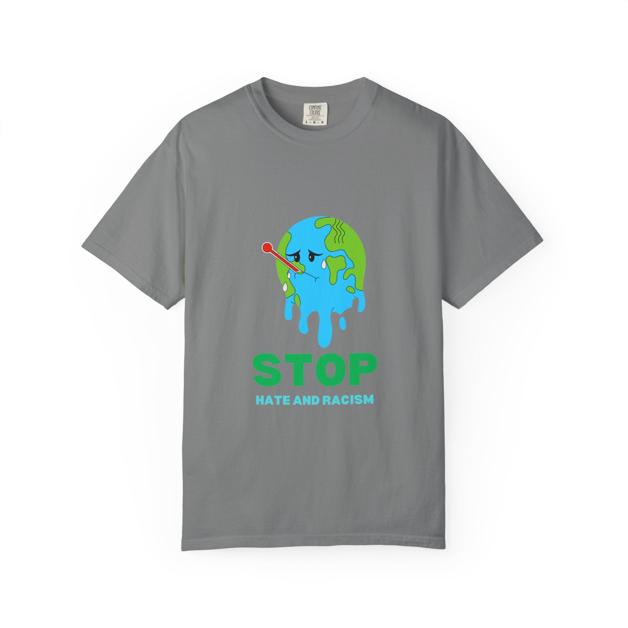 Stop Hate and Racism T-Shirt — Anti-Racism Earth Graphic Tee