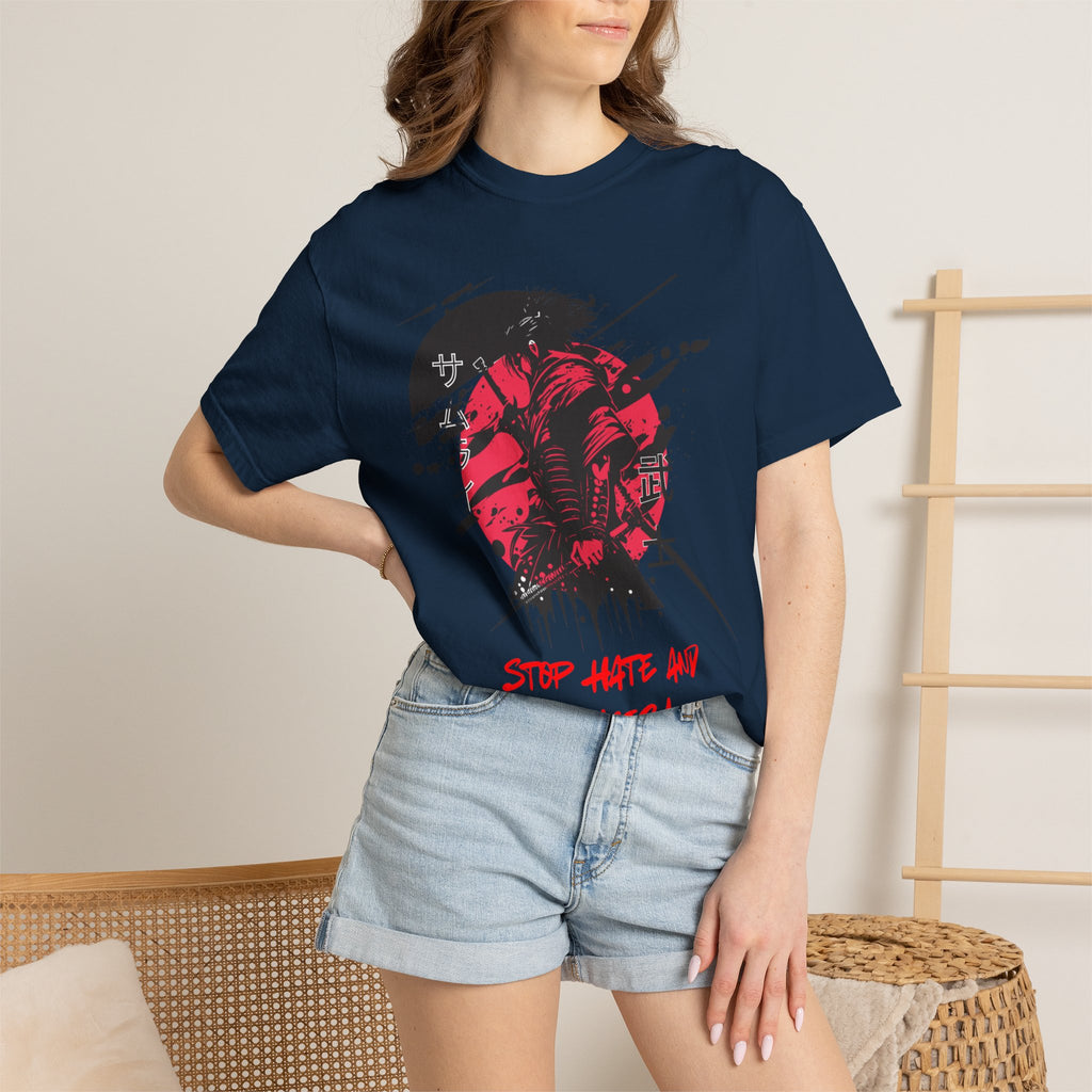 Stop Hate and Racism Graphic T-Shirt