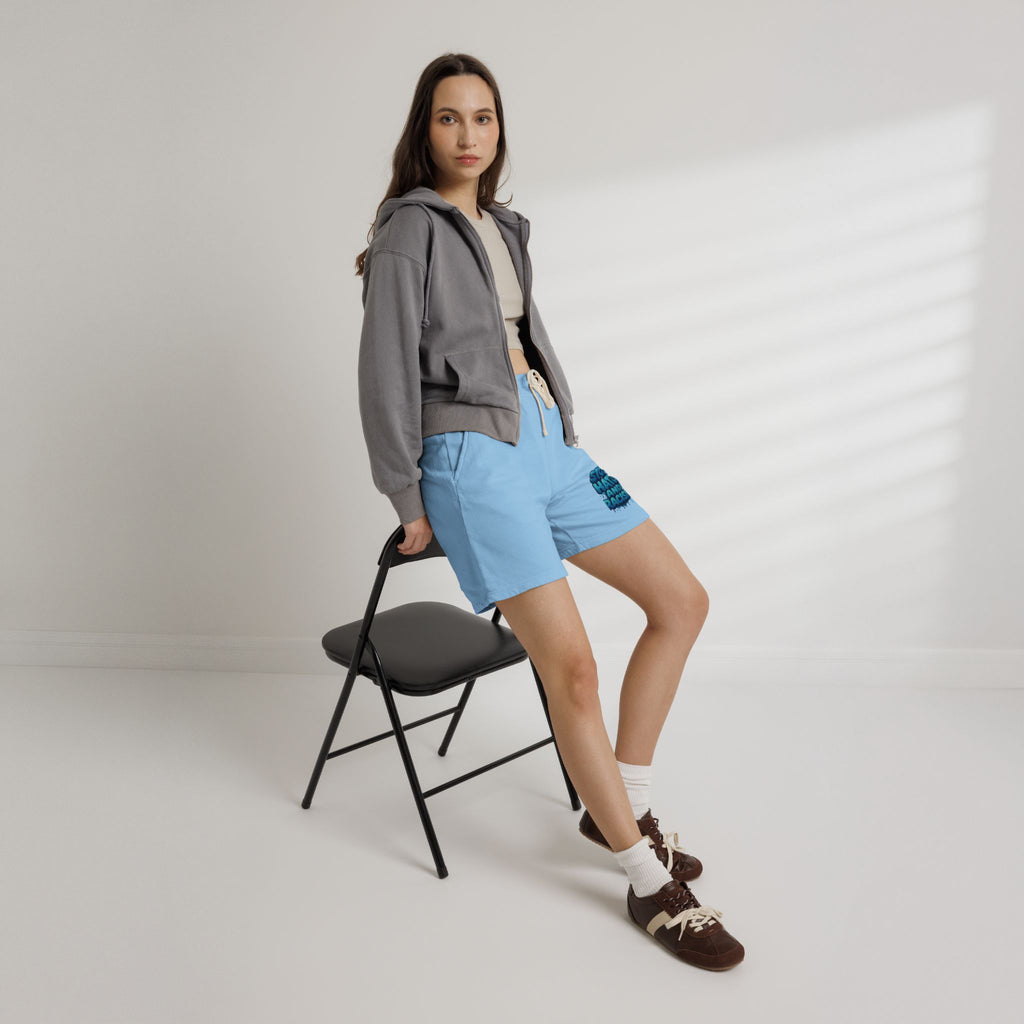 Stop Hate and Racism Fleece Sweat Shorts — Garment-Dyed Lightweight Lounge Shorts