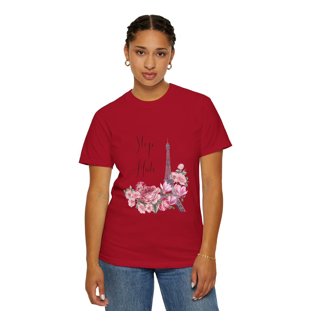 Paris Floral 'Stay Awhile' T-Shirt