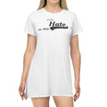 Stop Hate T-Shirt Dress — 'Stop Hate Est. 2026' Anti-Hate Graphic Dress
