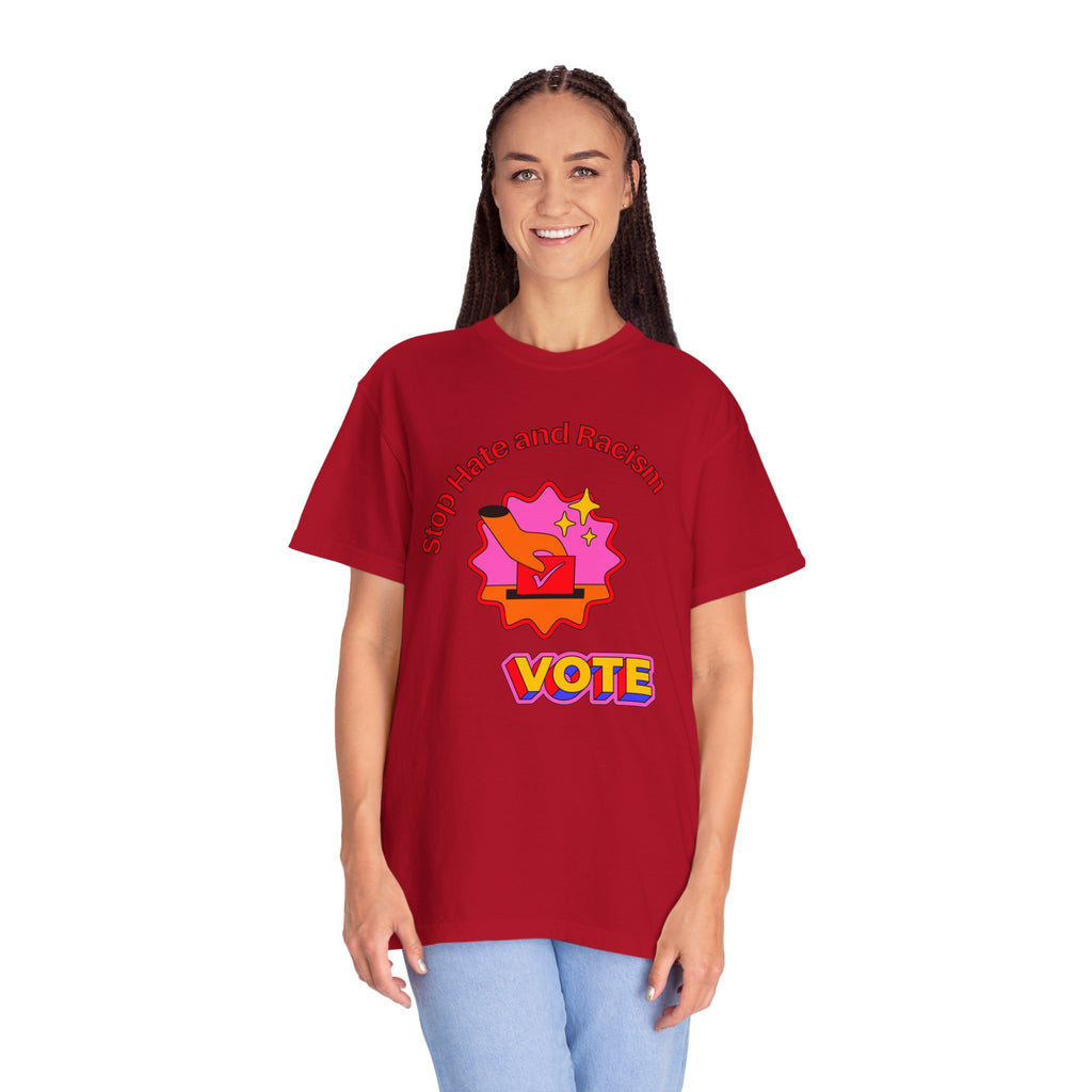 Vote: Stop Hate and Racism Graphic T-Shirt