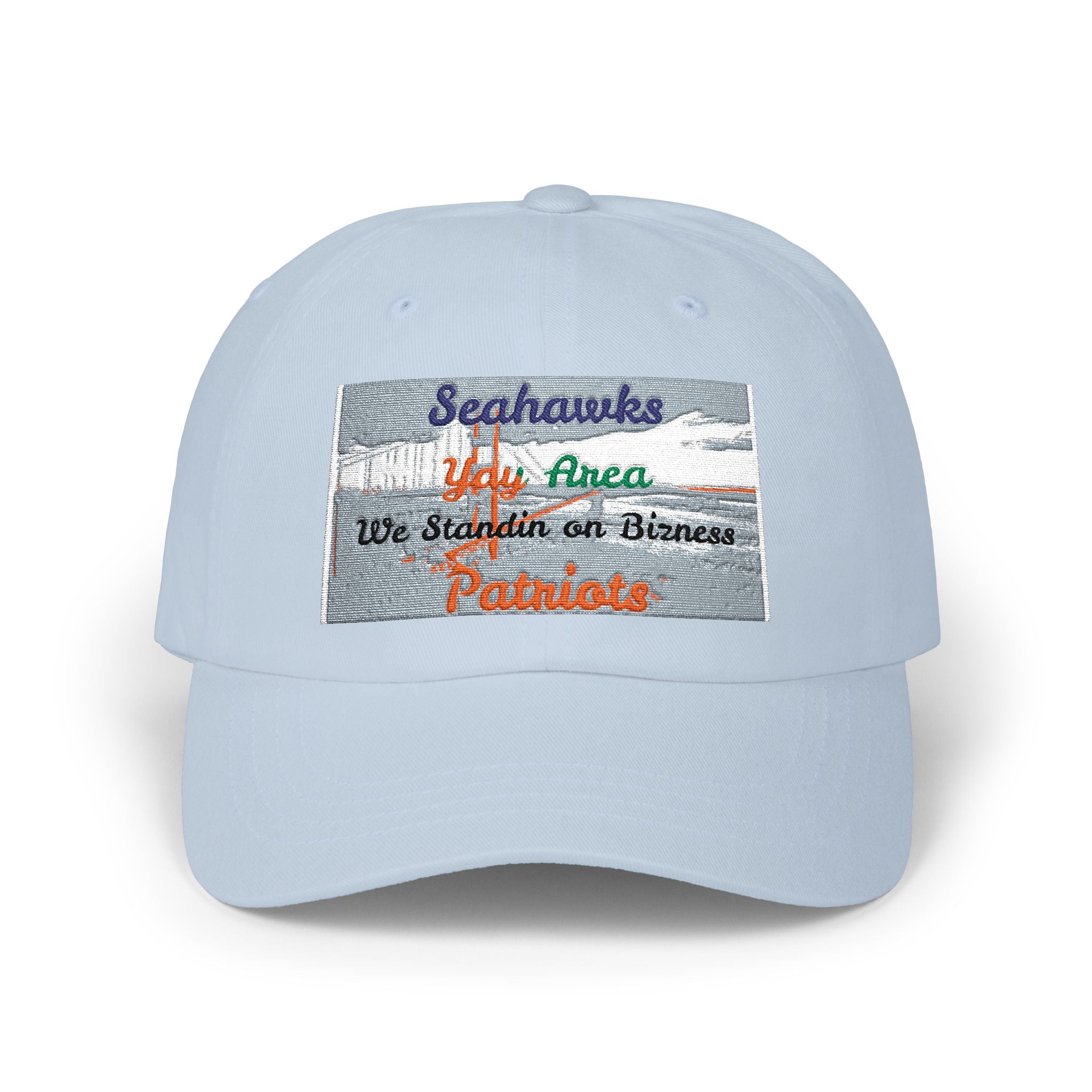 SuperBowl Cap — Embroidered ‘Seahawks 4th Area We Stand on O’Brien’s Patriots’ Patch