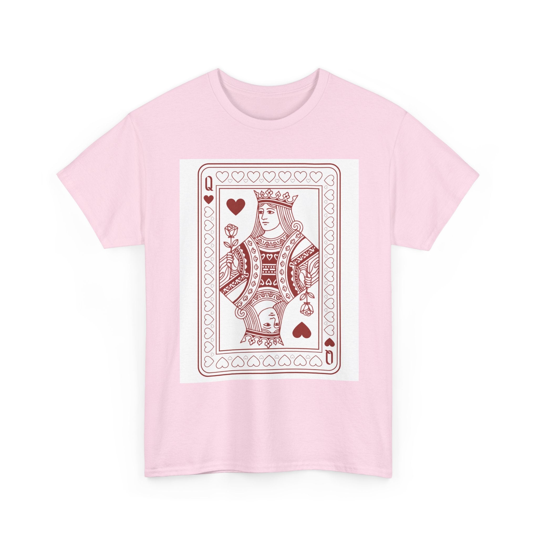 Queen of Hearts T-Shirt — Vintage Playing Card Graphic Tee