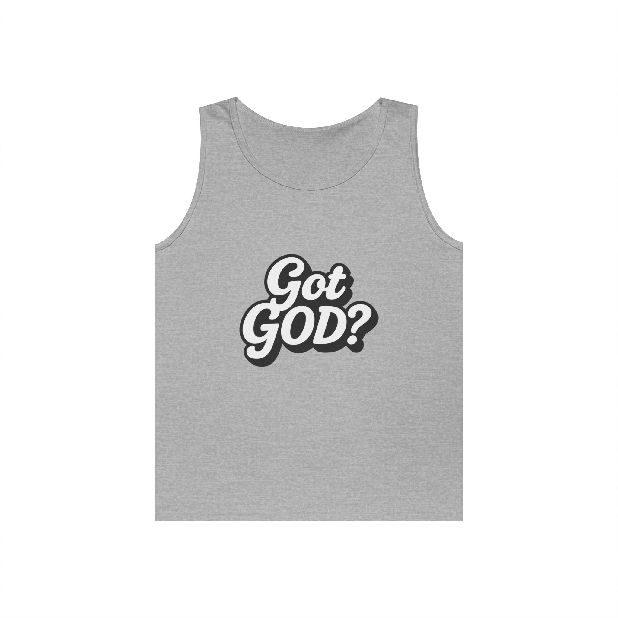 Got God? Tank Top — Retro Script Faith Graphic Tank