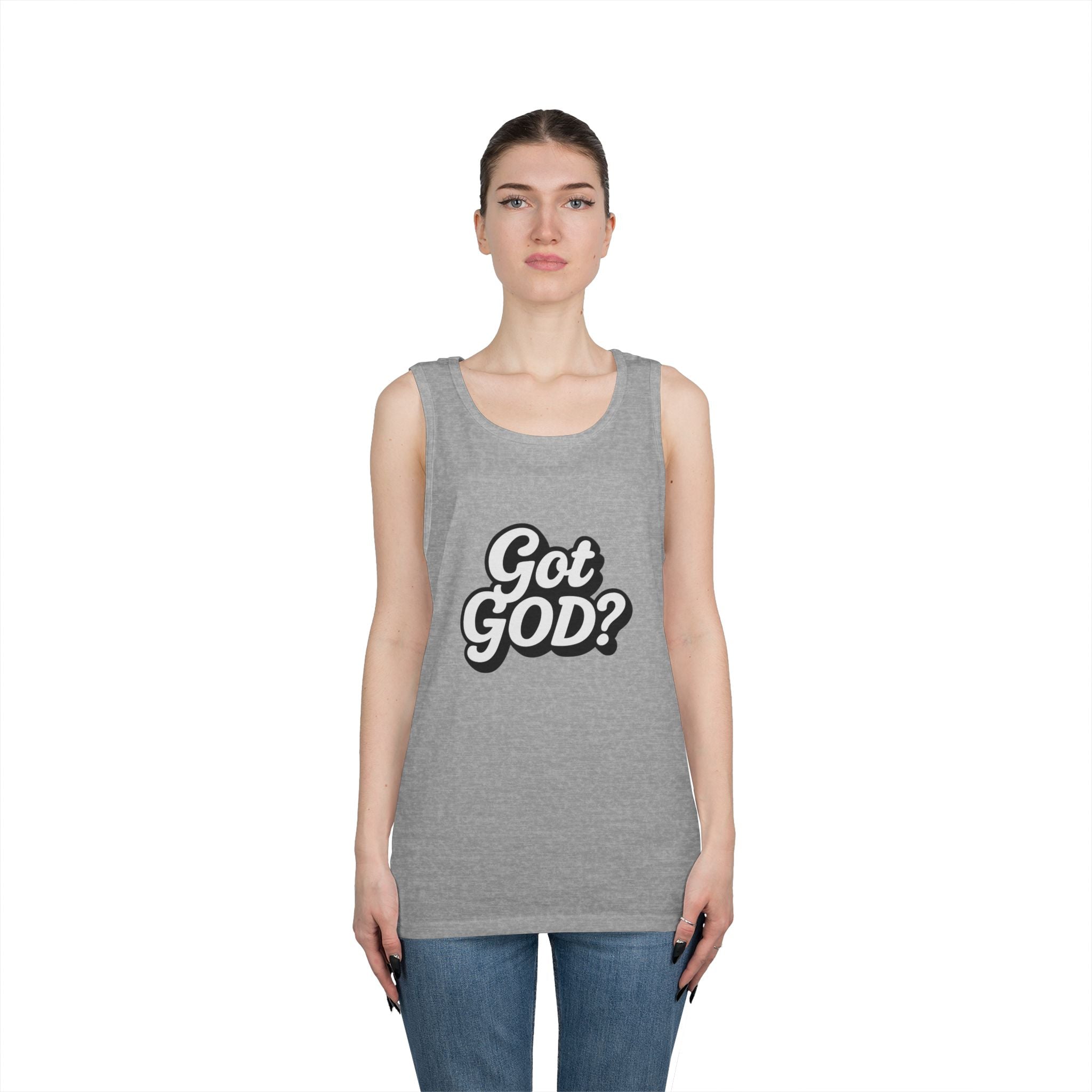 Got God? Tank Top — Retro Script Faith Graphic Tank