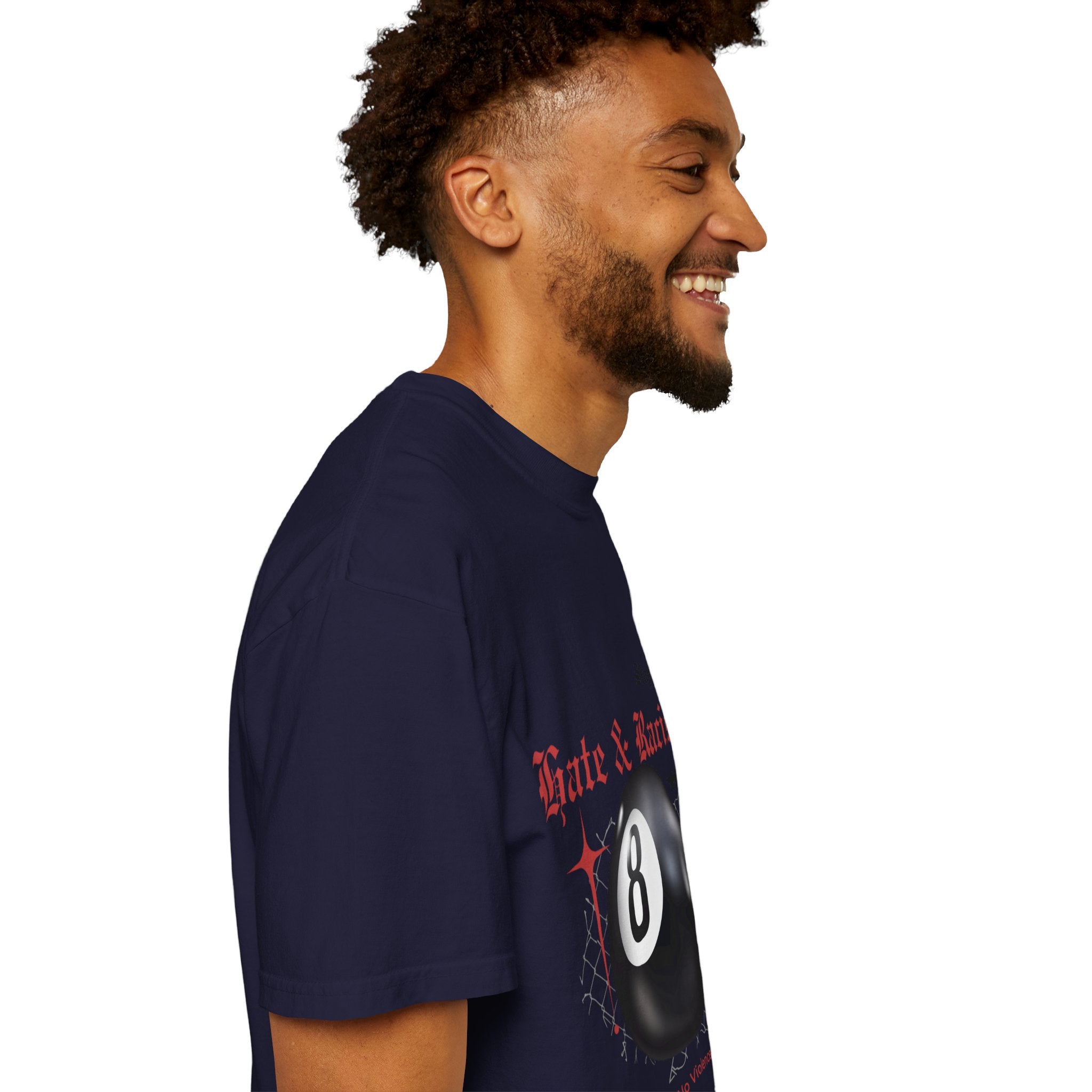 Anti-Racism 8-Ball T-Shirt — Stop Hate & Racism Graphic Tee