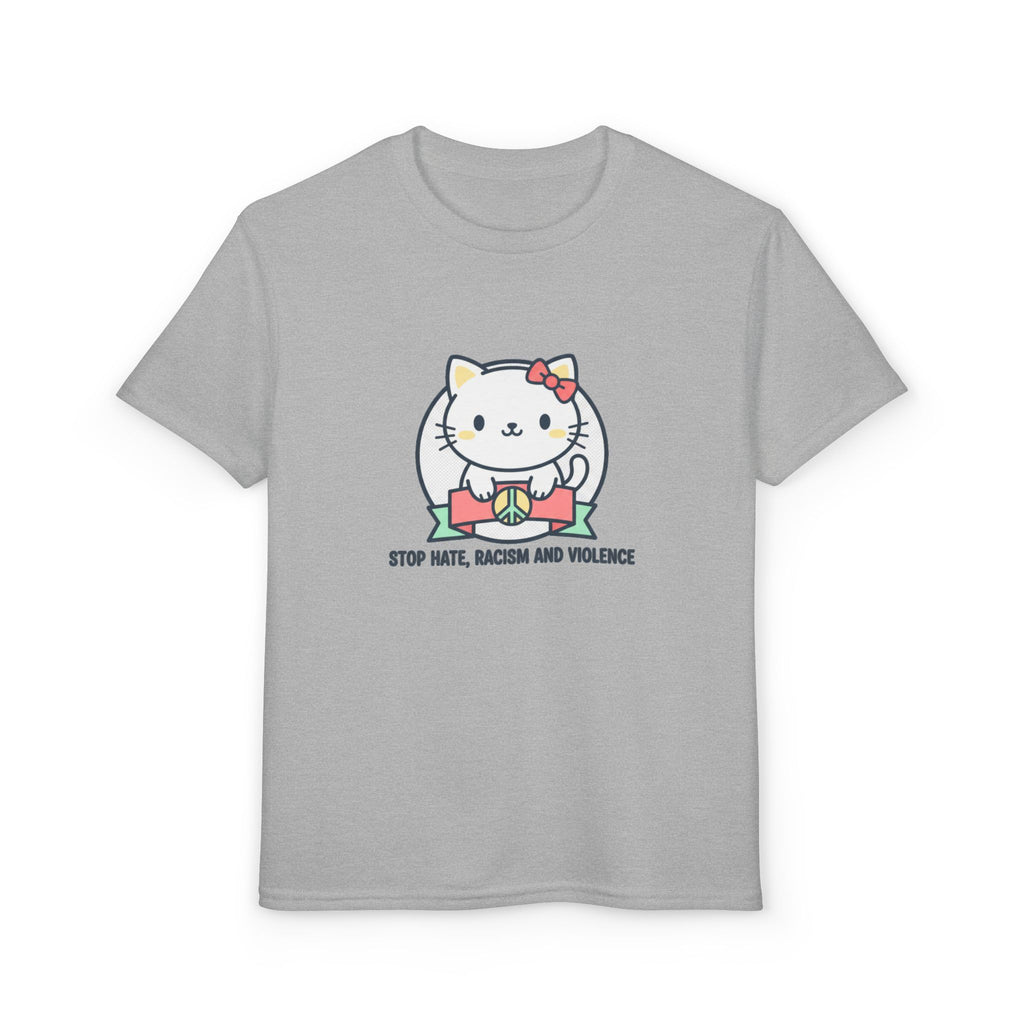 Youth Cat Graphic T-Shirt — HELLO KITTY STOP HATE