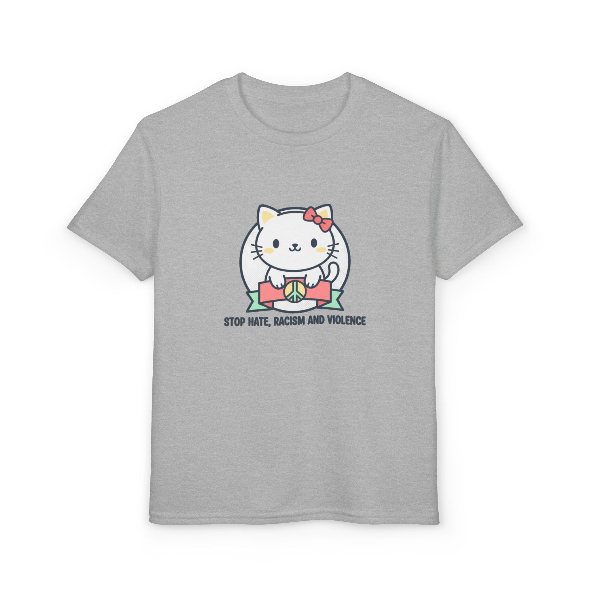 Youth Cat Graphic T-Shirt — HELLO KITTY STOP HATE
