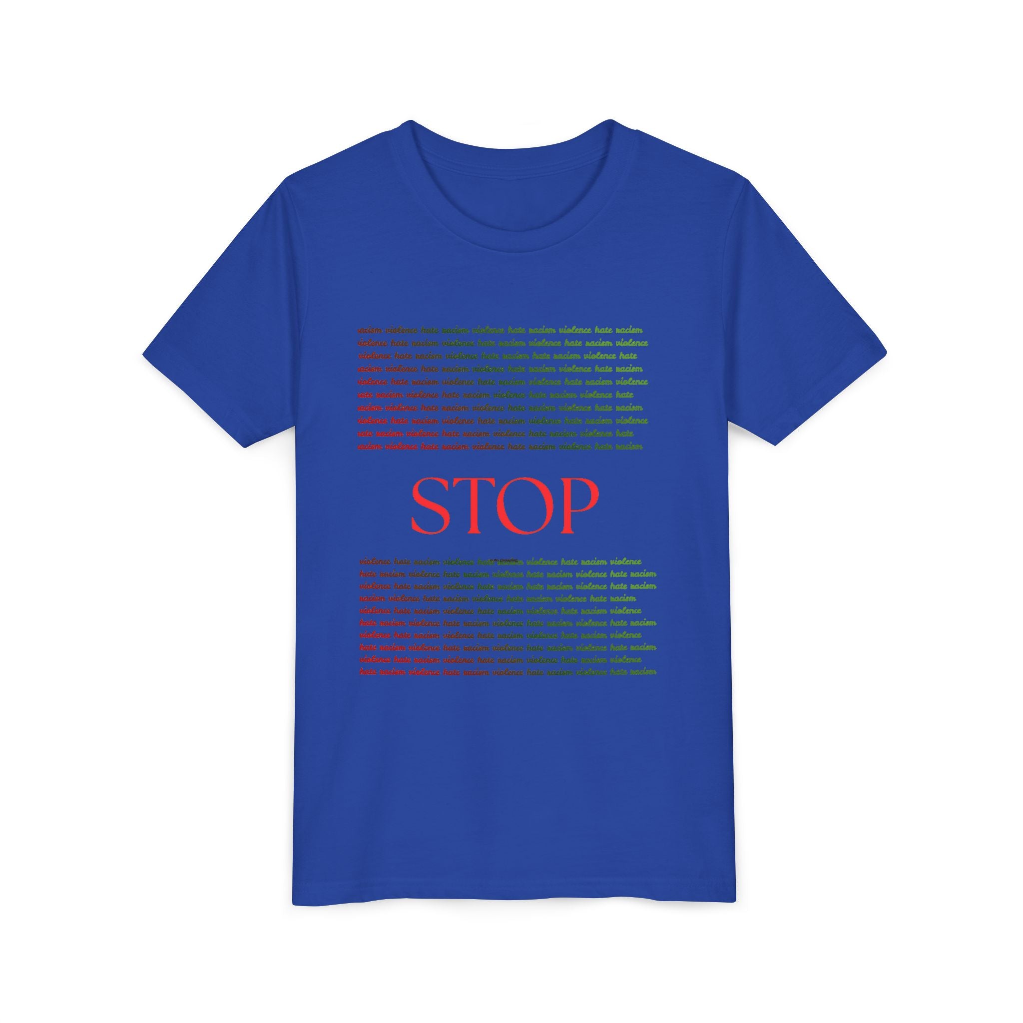 Youth Tee — Bold Yellow 'STOP' Graphic Kids T‑Shirt