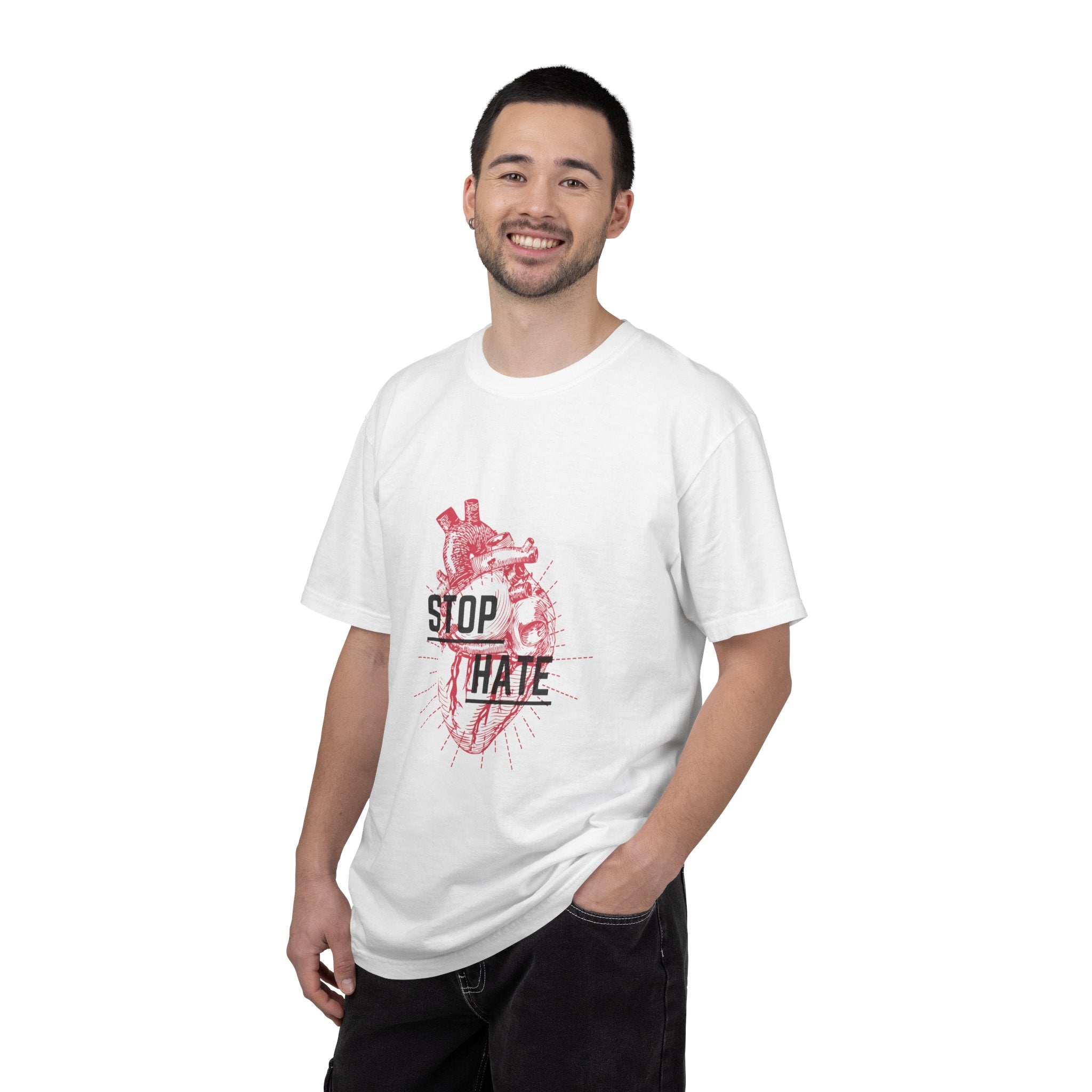 Stop Hate Heart T-Shirt — Anti-Hate Graphic Tee