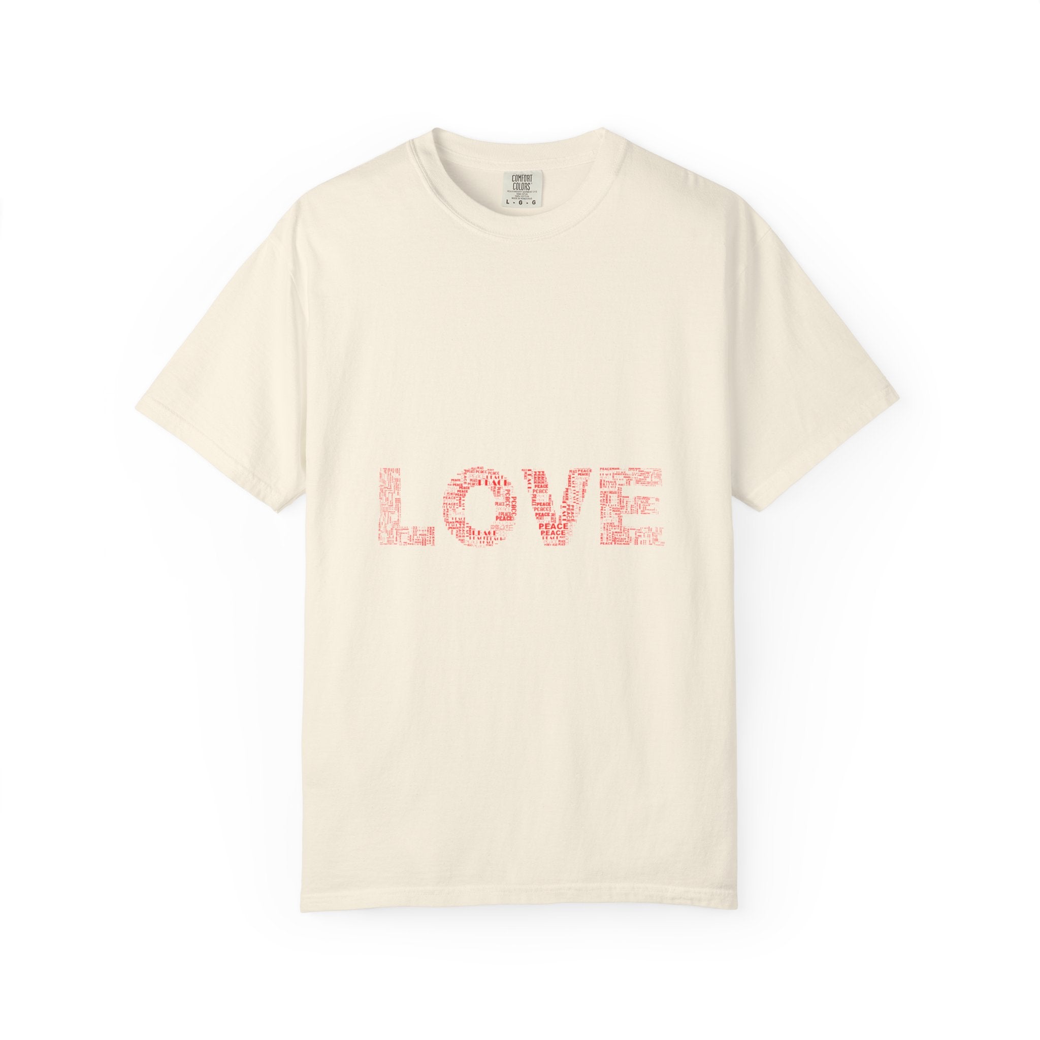 LOVE Graphic T-Shirt — Pink Floral Text Tee for Valentine’s Day & Everyday
