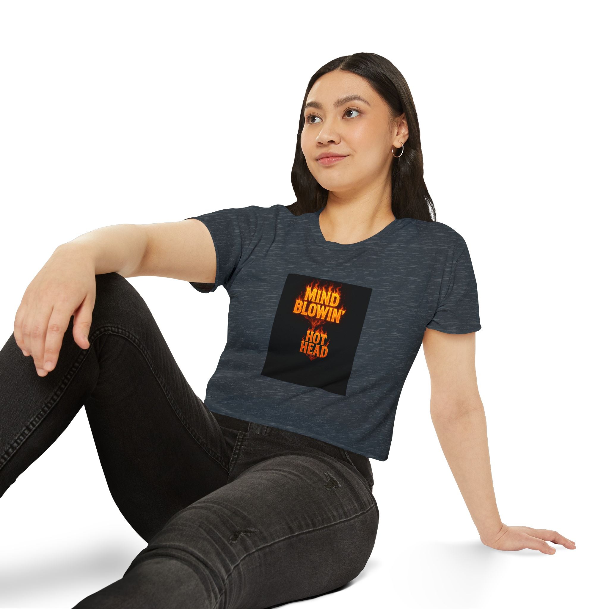 Mind Blown 'Hot Head' Crop Top — Women's Festival Graphic Tee