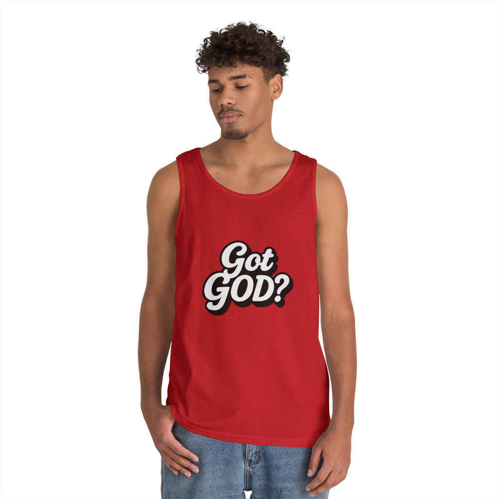 Got God? Tank Top — Retro Script Faith Graphic Tank
