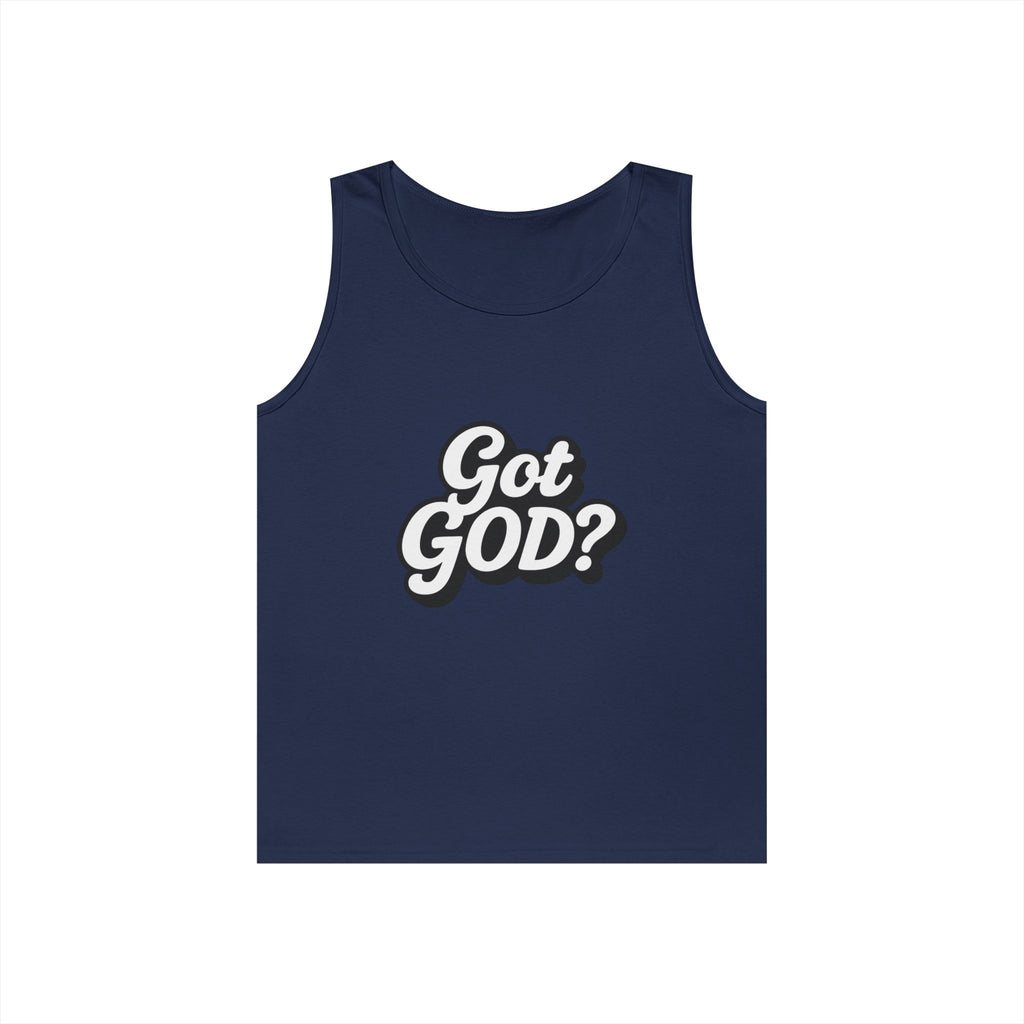 Got God? Tank Top — Retro Script Faith Graphic Tank