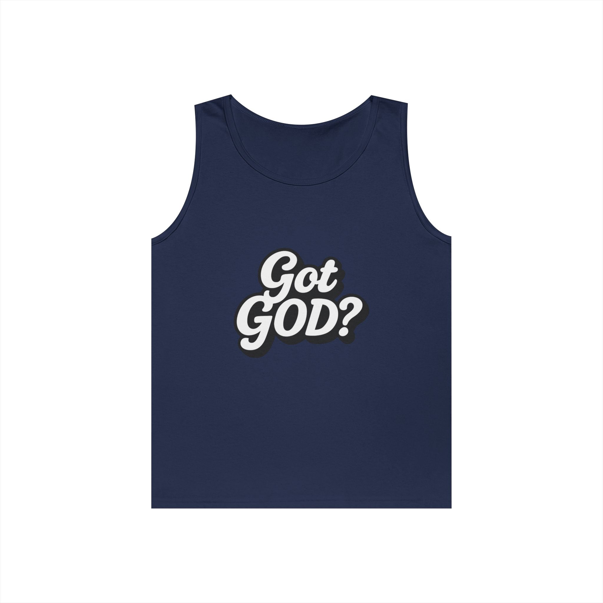 Got God? Tank Top — Retro Script Faith Graphic Tank