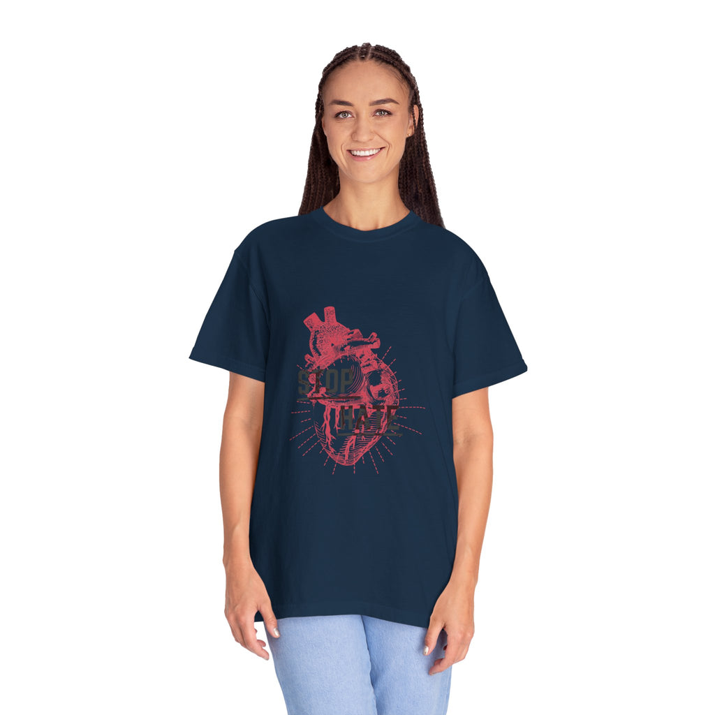 Stop Hate Heart T-Shirt — Anti-Hate Graphic Tee