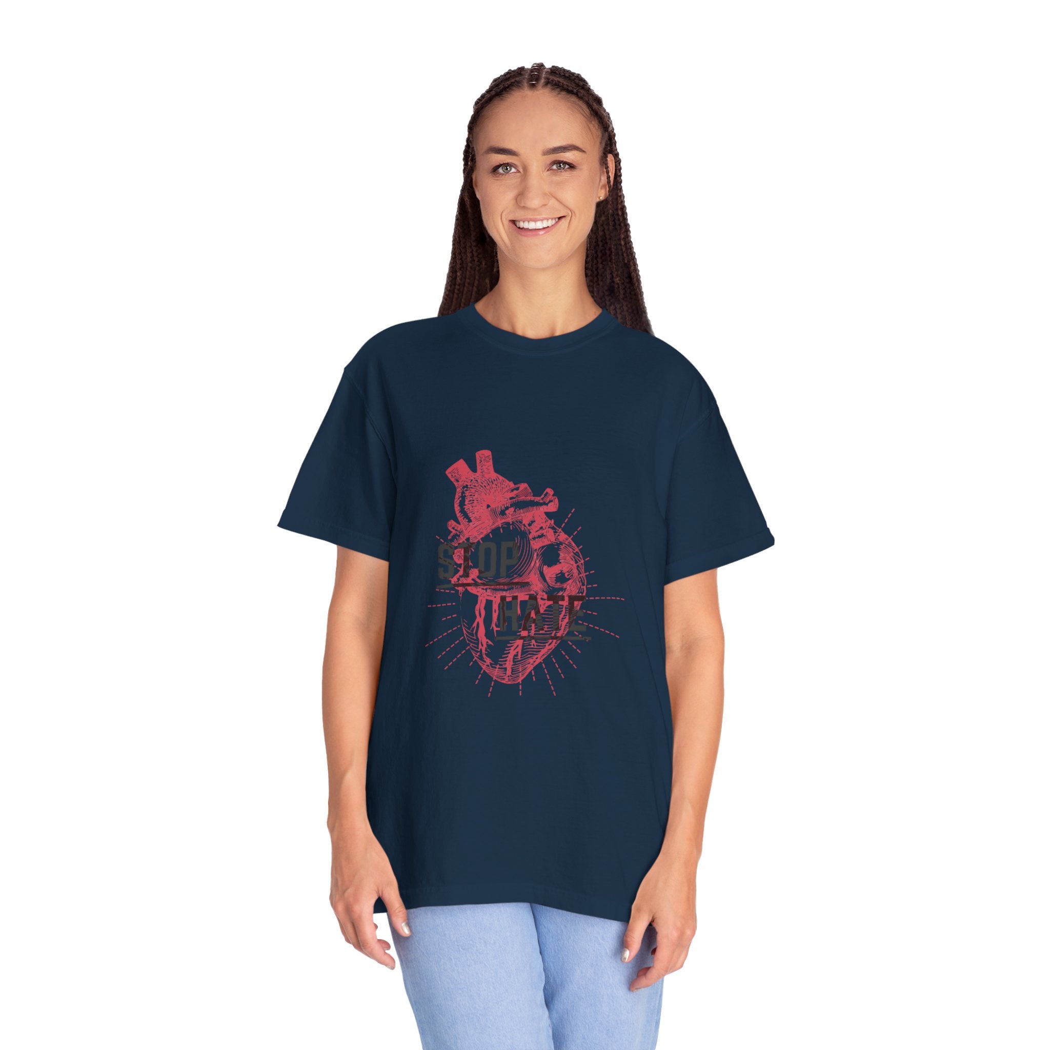 Stop Hate Heart T-Shirt — Anti-Hate Graphic Tee