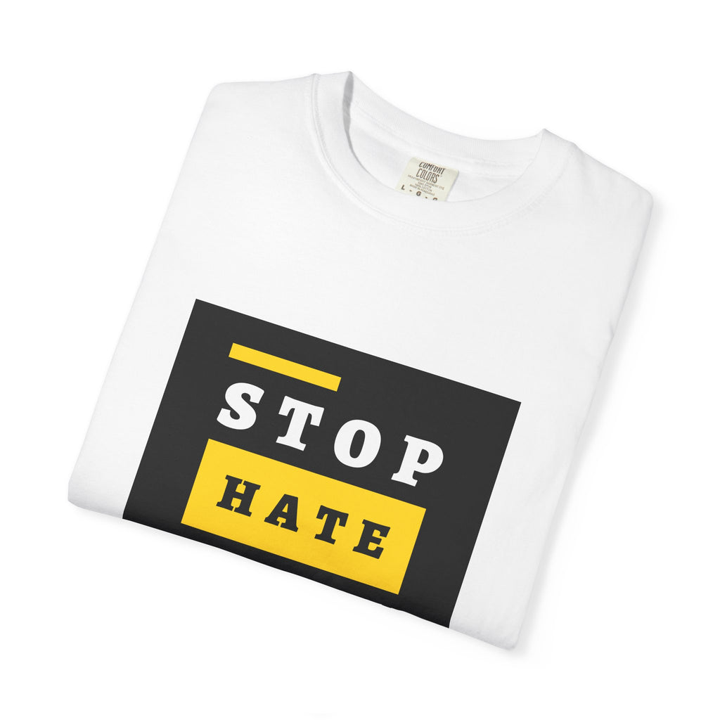 Stop Hate Racism Violence T-Shirt — Anti-Racism Message Tee