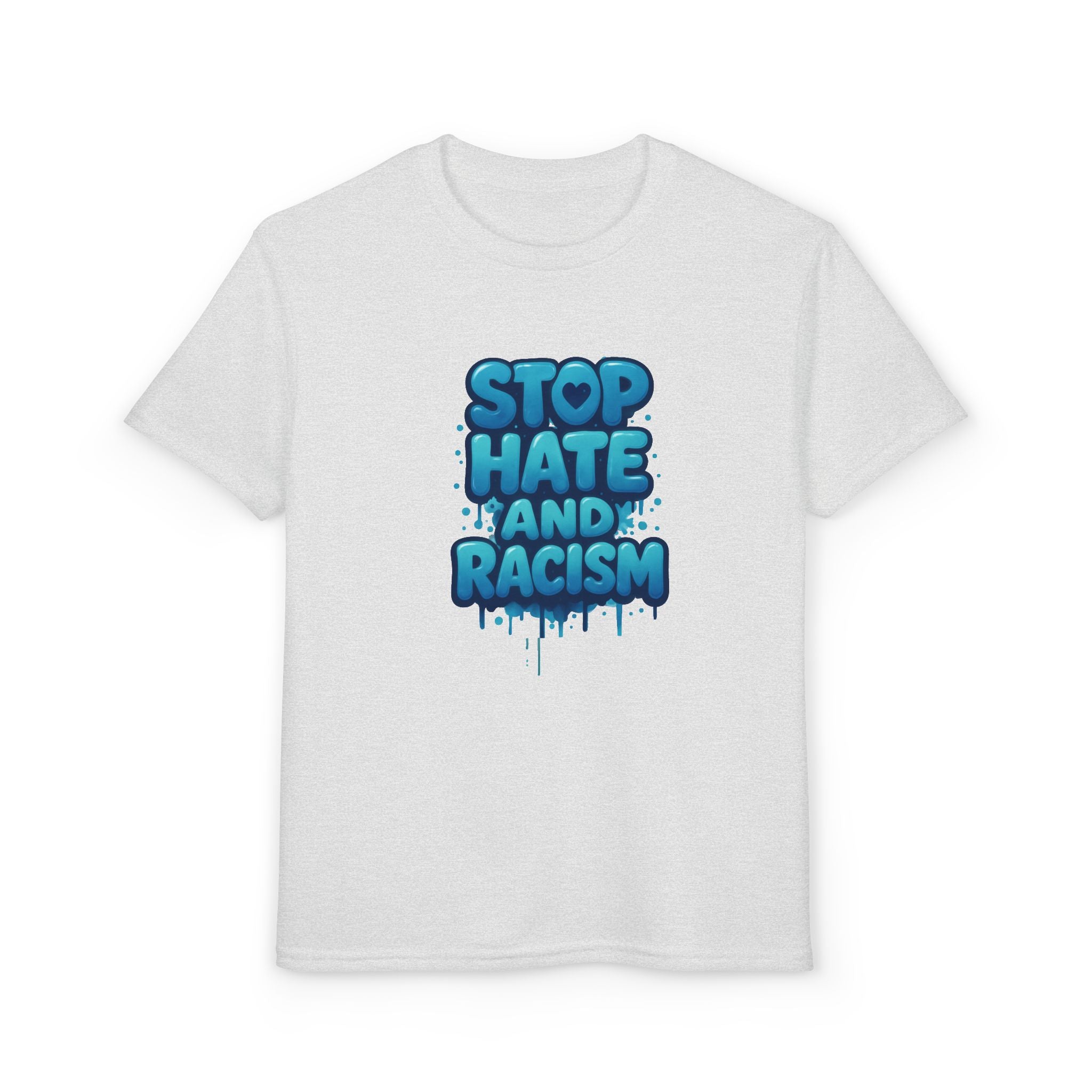 Stop Hate and Racism Youth T-Shirt — Anti-Racism Message Tee