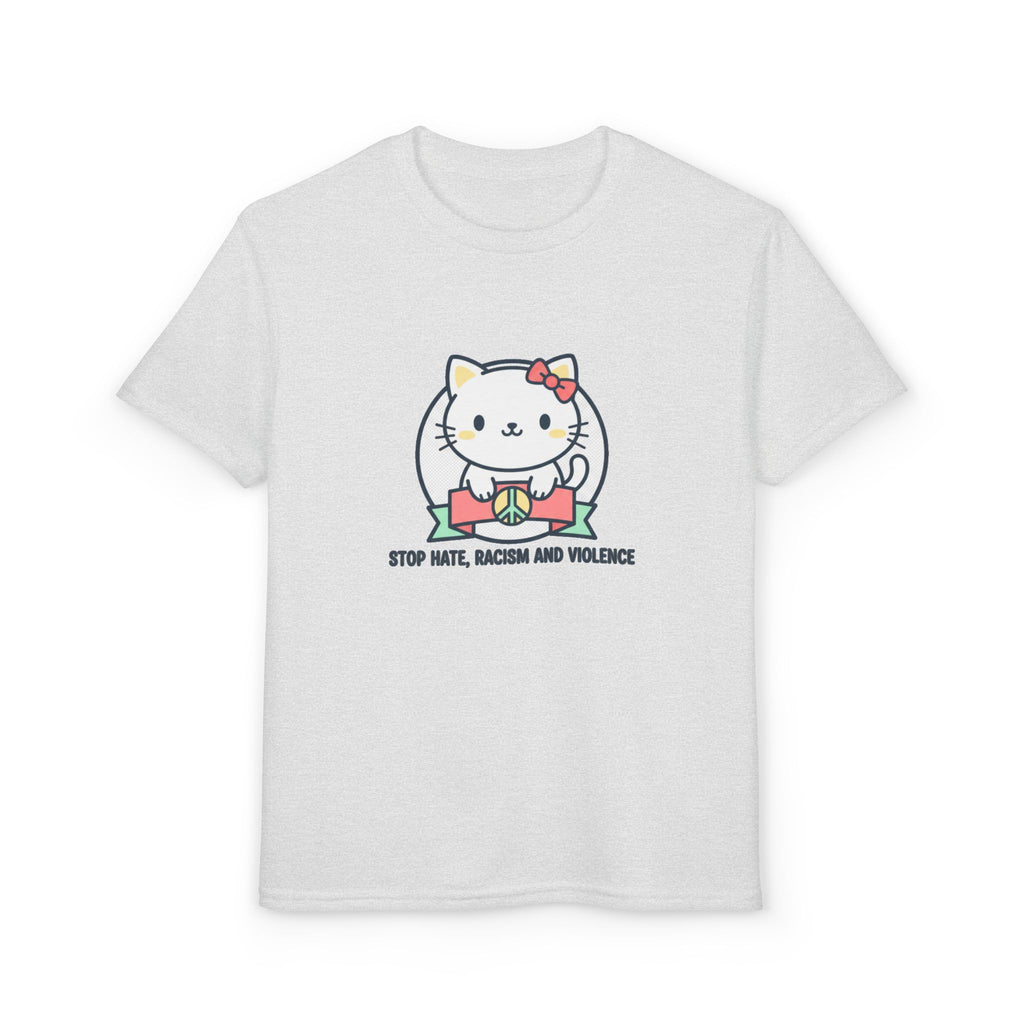 Youth Cat Graphic T-Shirt — HELLO KITTY STOP HATE