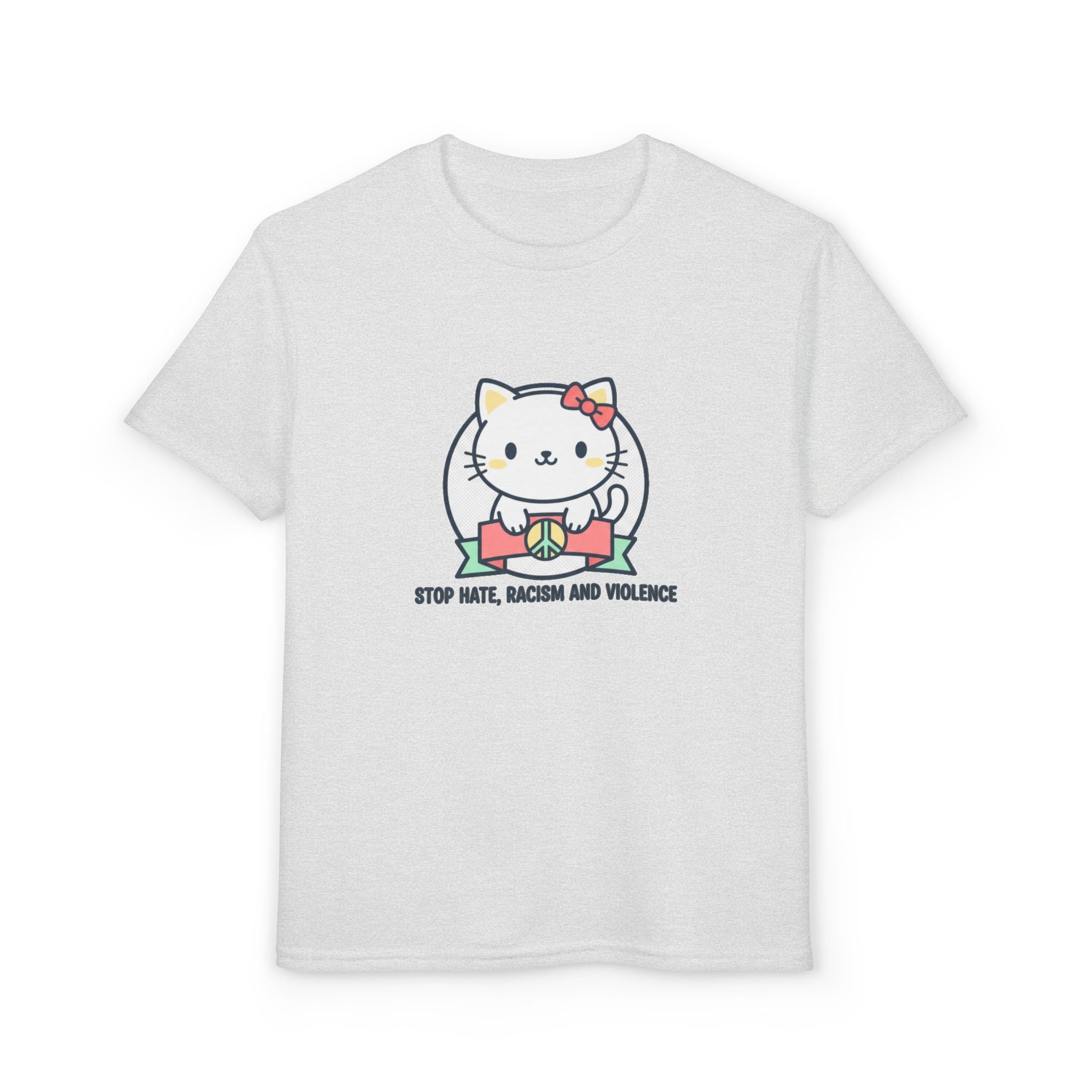 Youth Cat Graphic T-Shirt — HELLO KITTY STOP HATE