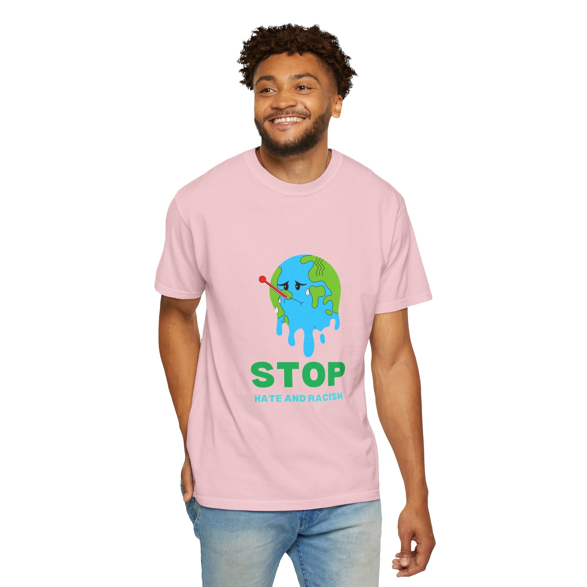 Stop Hate and Racism T-Shirt — Anti-Racism Earth Graphic Tee